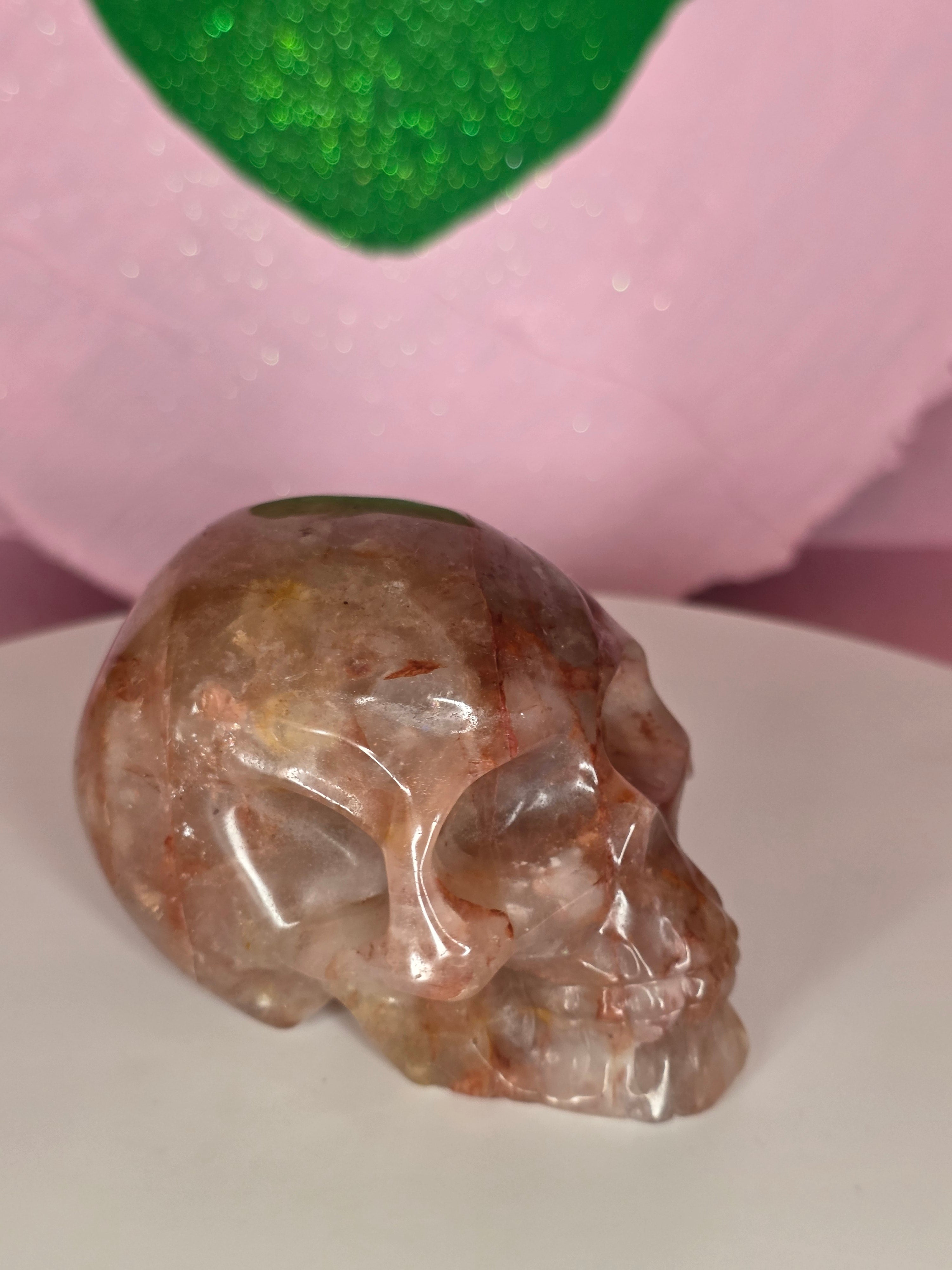 Fire Quartz Skull A