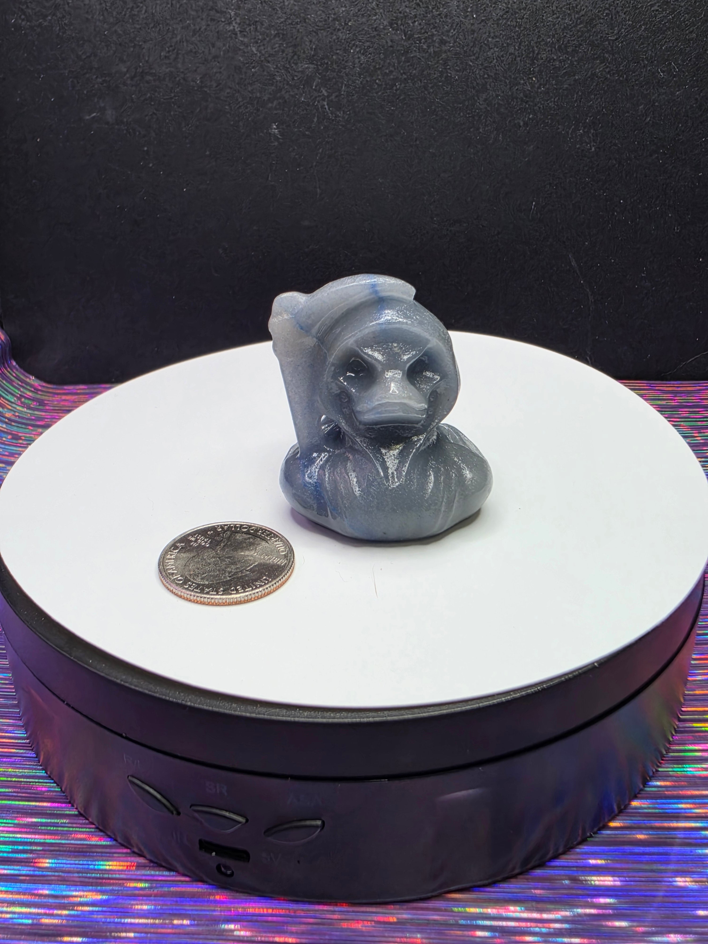 Blue Aventurine Grim Reaper Duck A