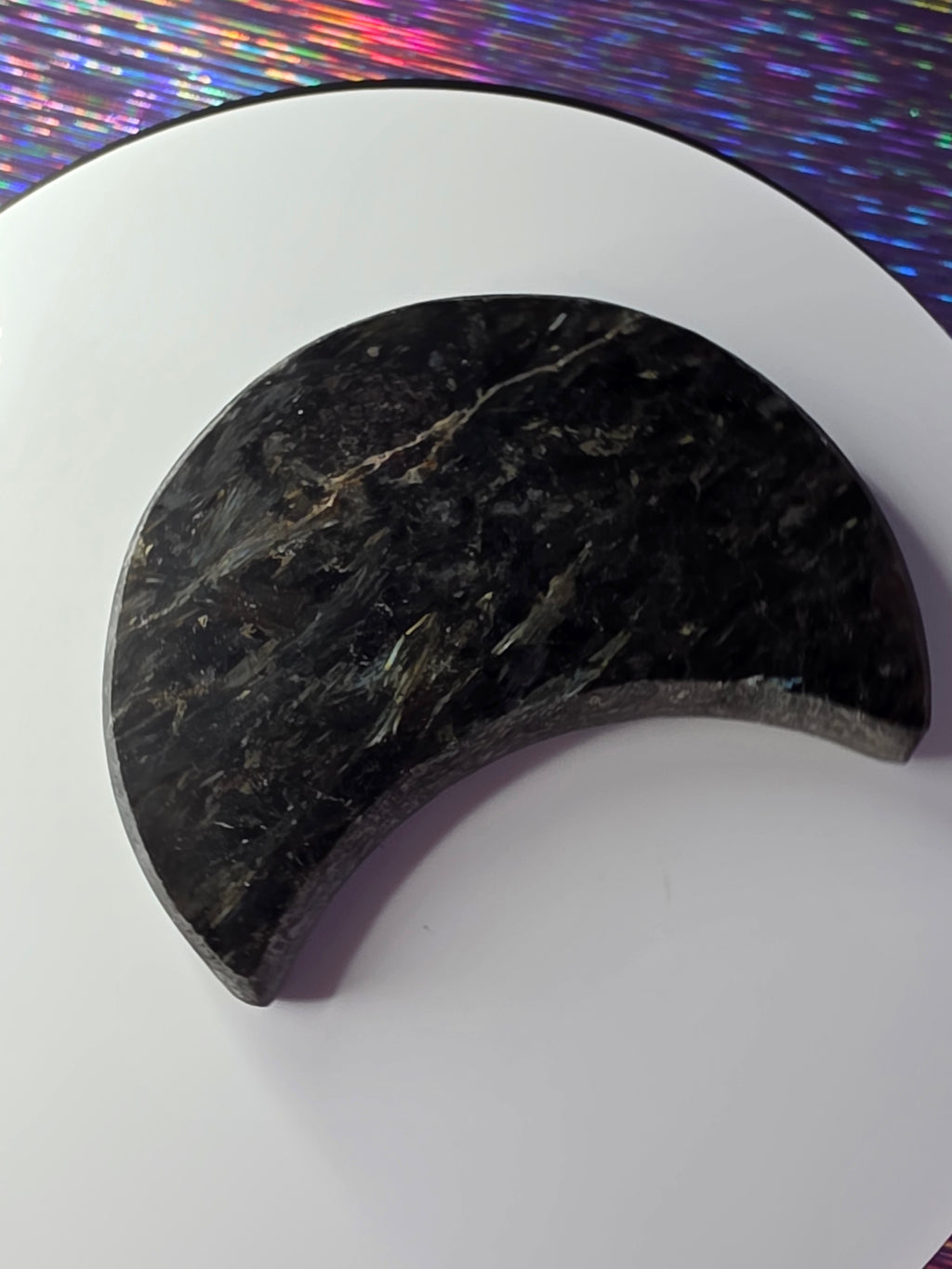Arfvedsonite with Garnet Moon F