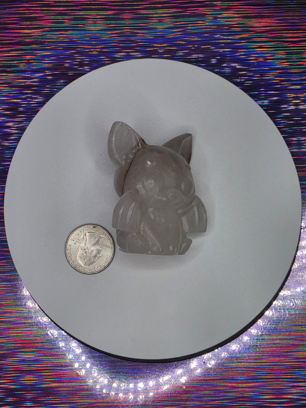 Clear Quartz Bat A