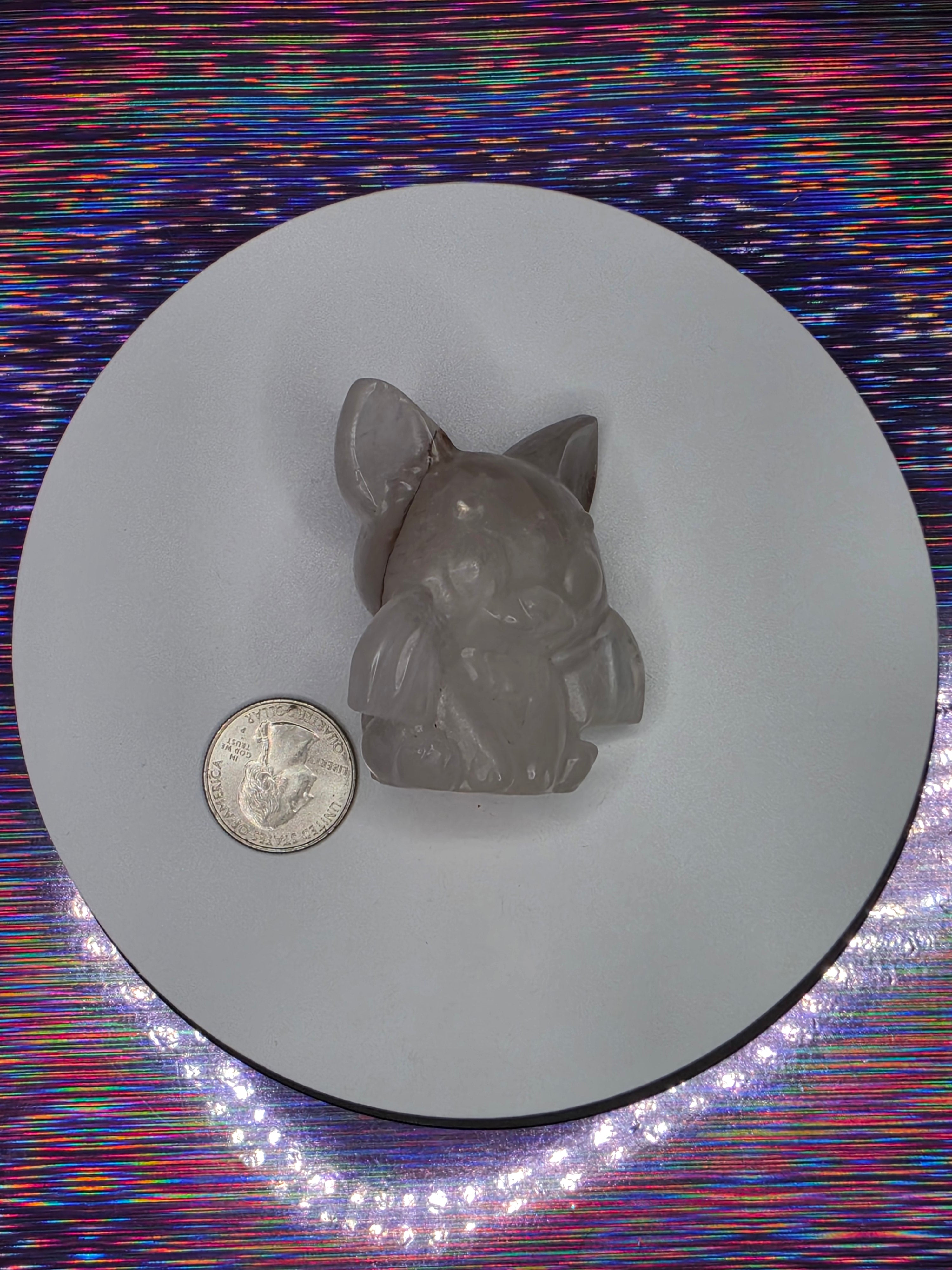 Clear Quartz Bat A