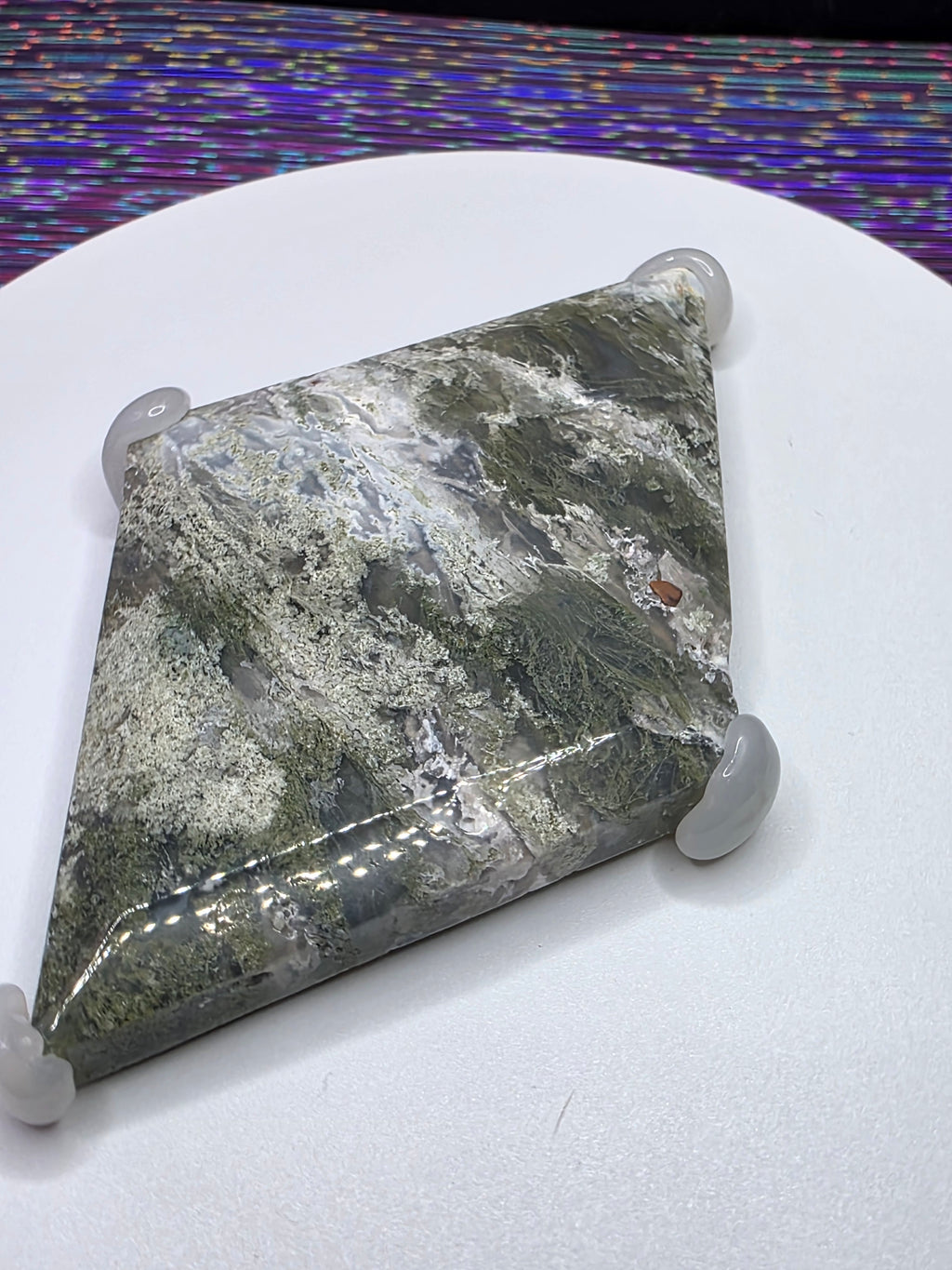 Moss Agate Diamond J