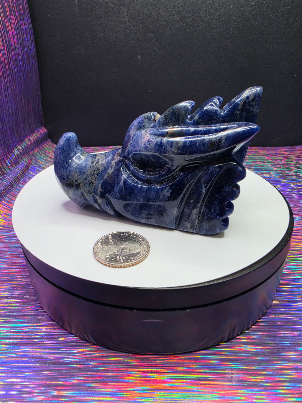 Sodalite Dragonhead