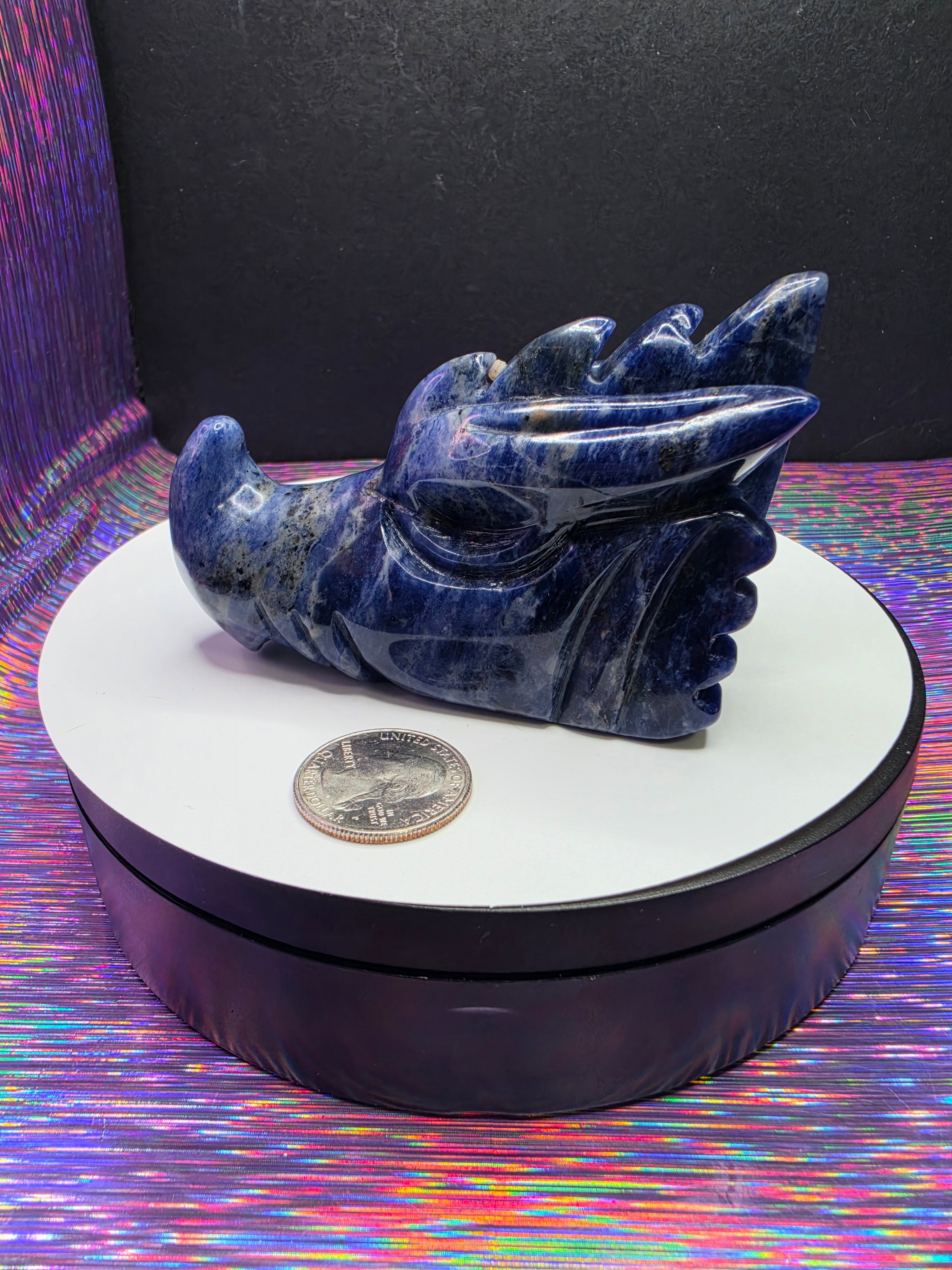 Sodalite Dragonhead