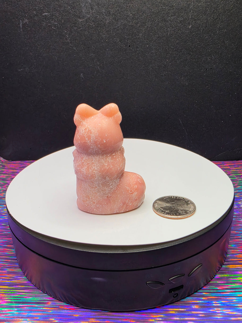 Pink Opal Reindeer in Stocking B