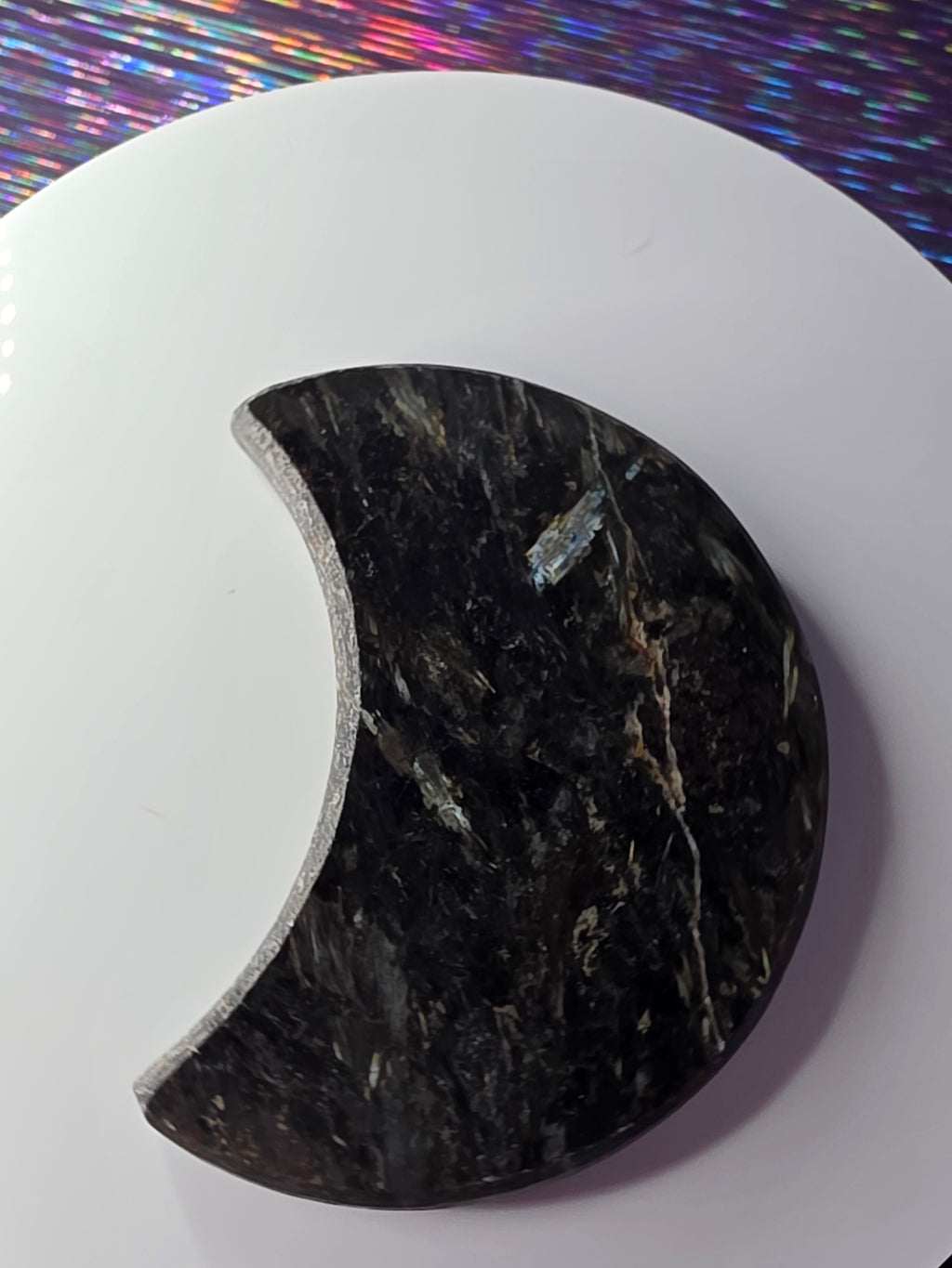 Arfvedsonite with Garnet Moon F