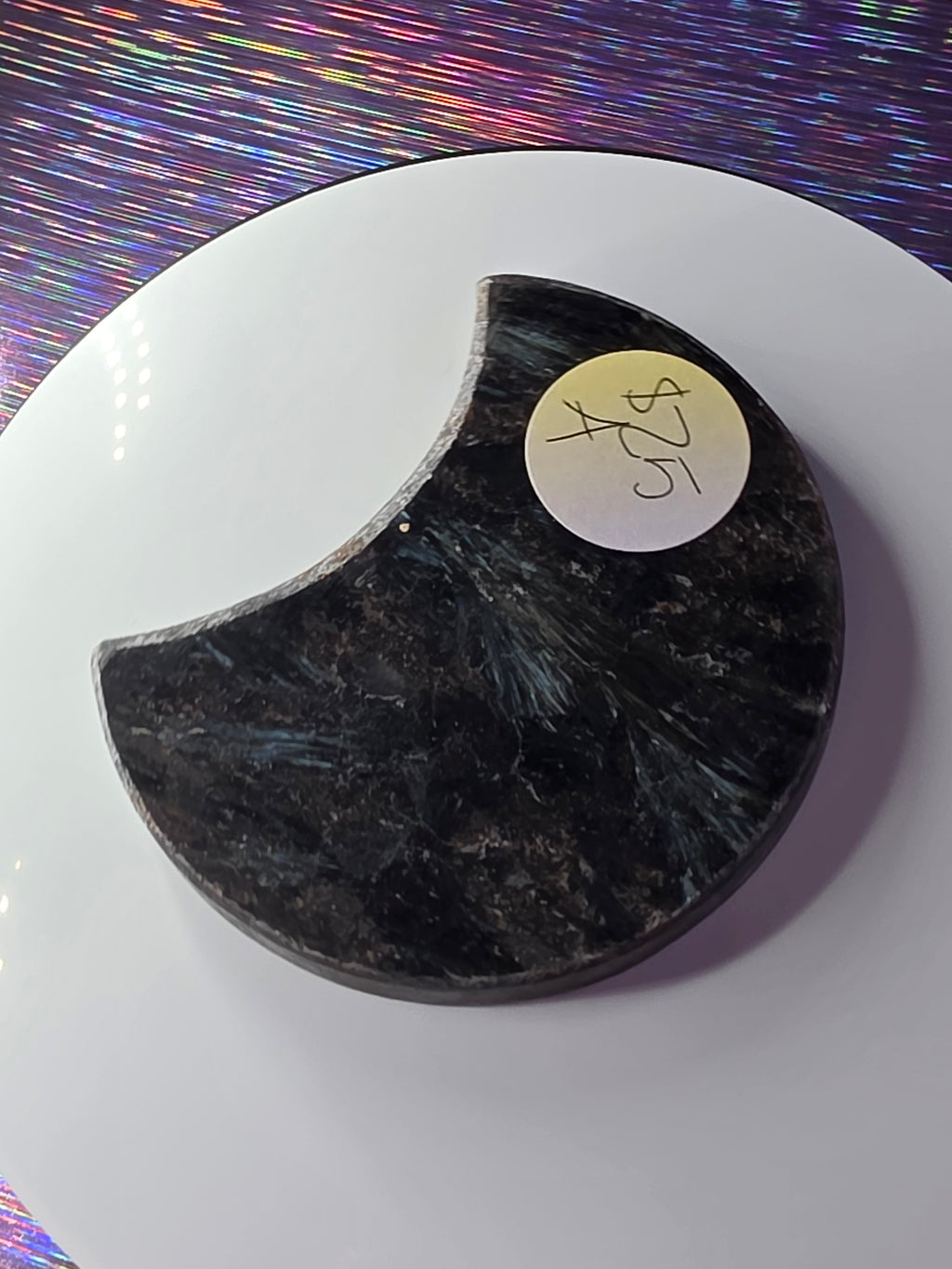 Arfvedsonite with Garnet Moon A