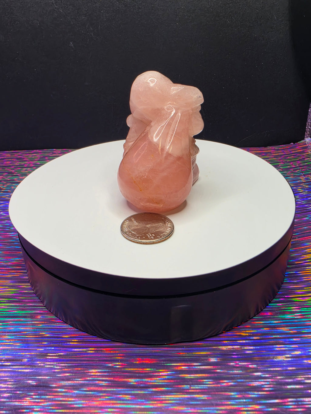 Rose Quartz Santa