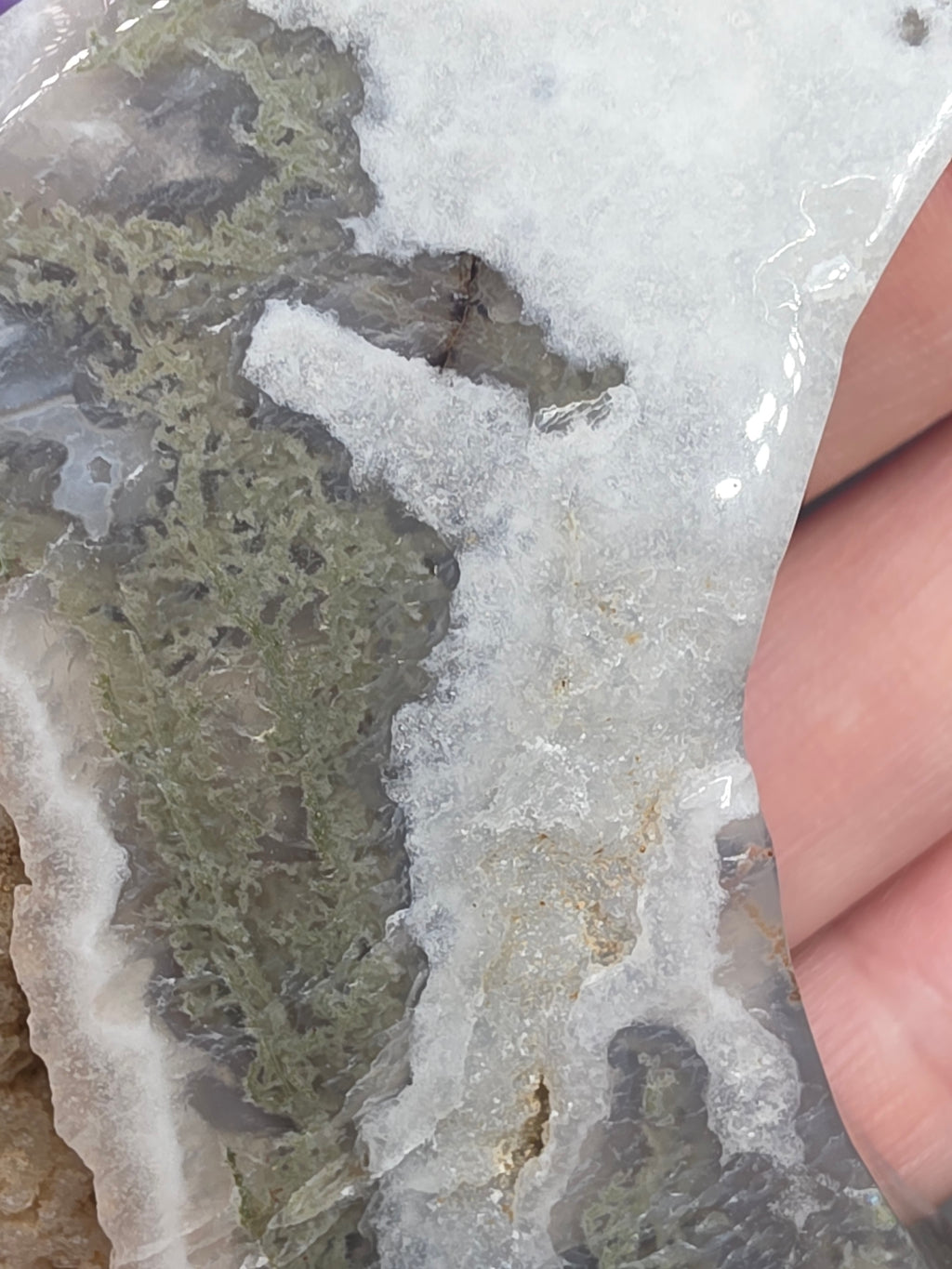 Moss Agate Moon B