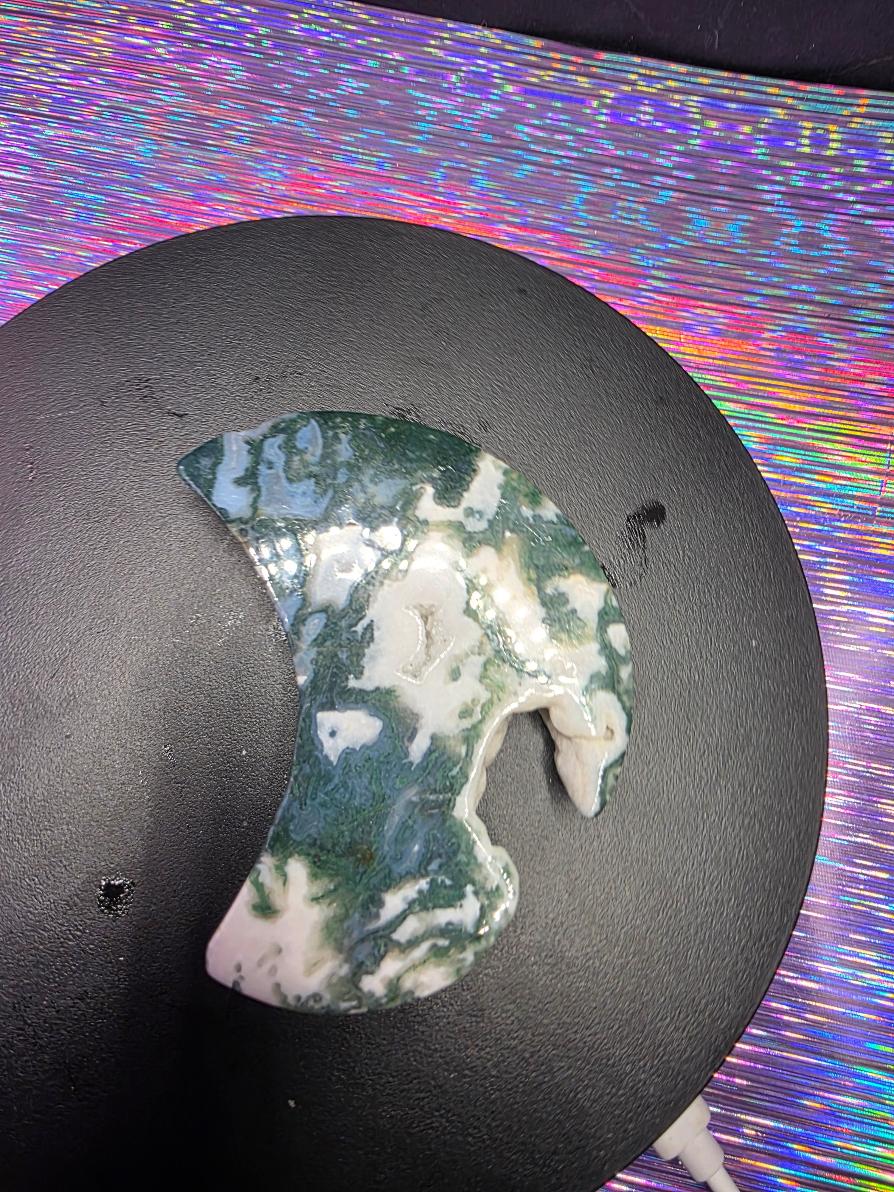 Moss Agate Moon A