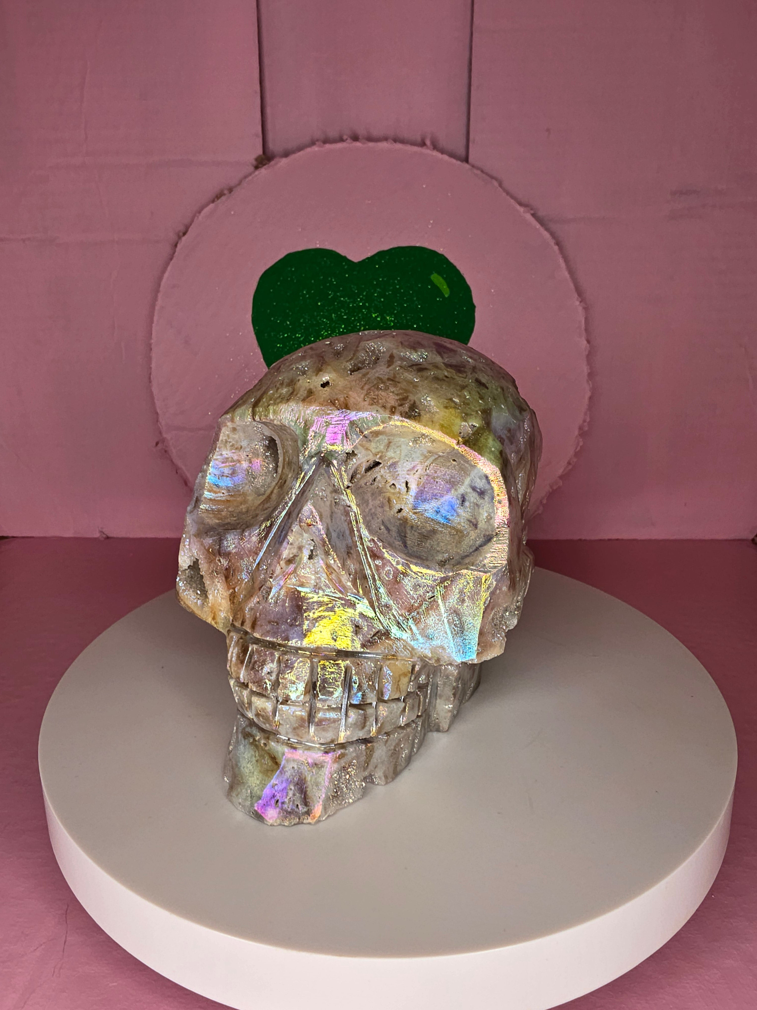 Aura Coated Sphalerite Skull A