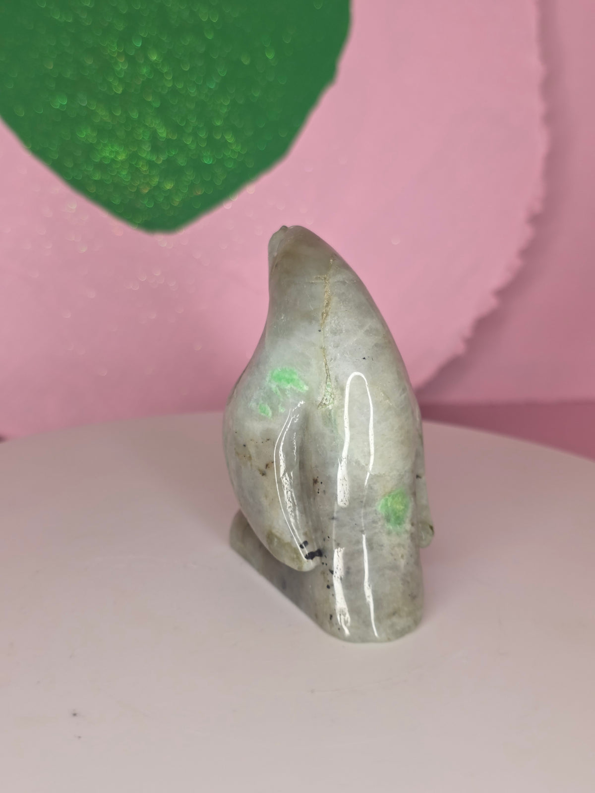 Garnierite Green Moonstone Penguin B
