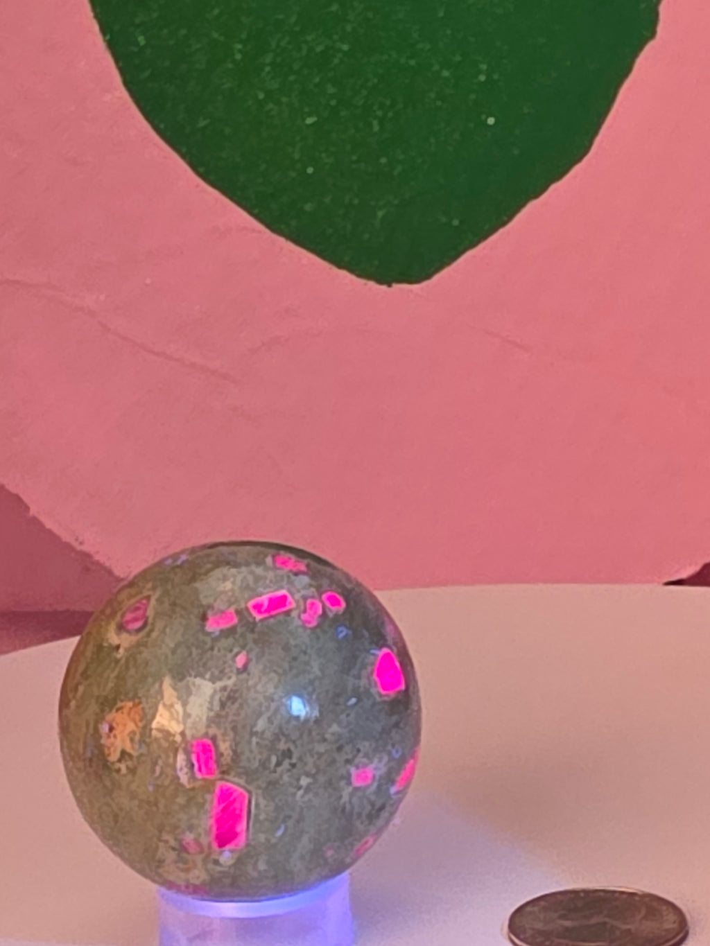 Ruby in Fuchsite Sphere A