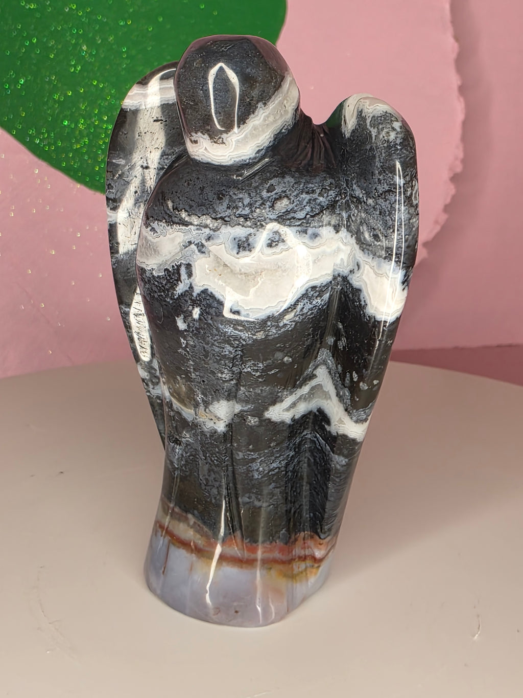 Ocean Jasper and Chalcedony Angel A