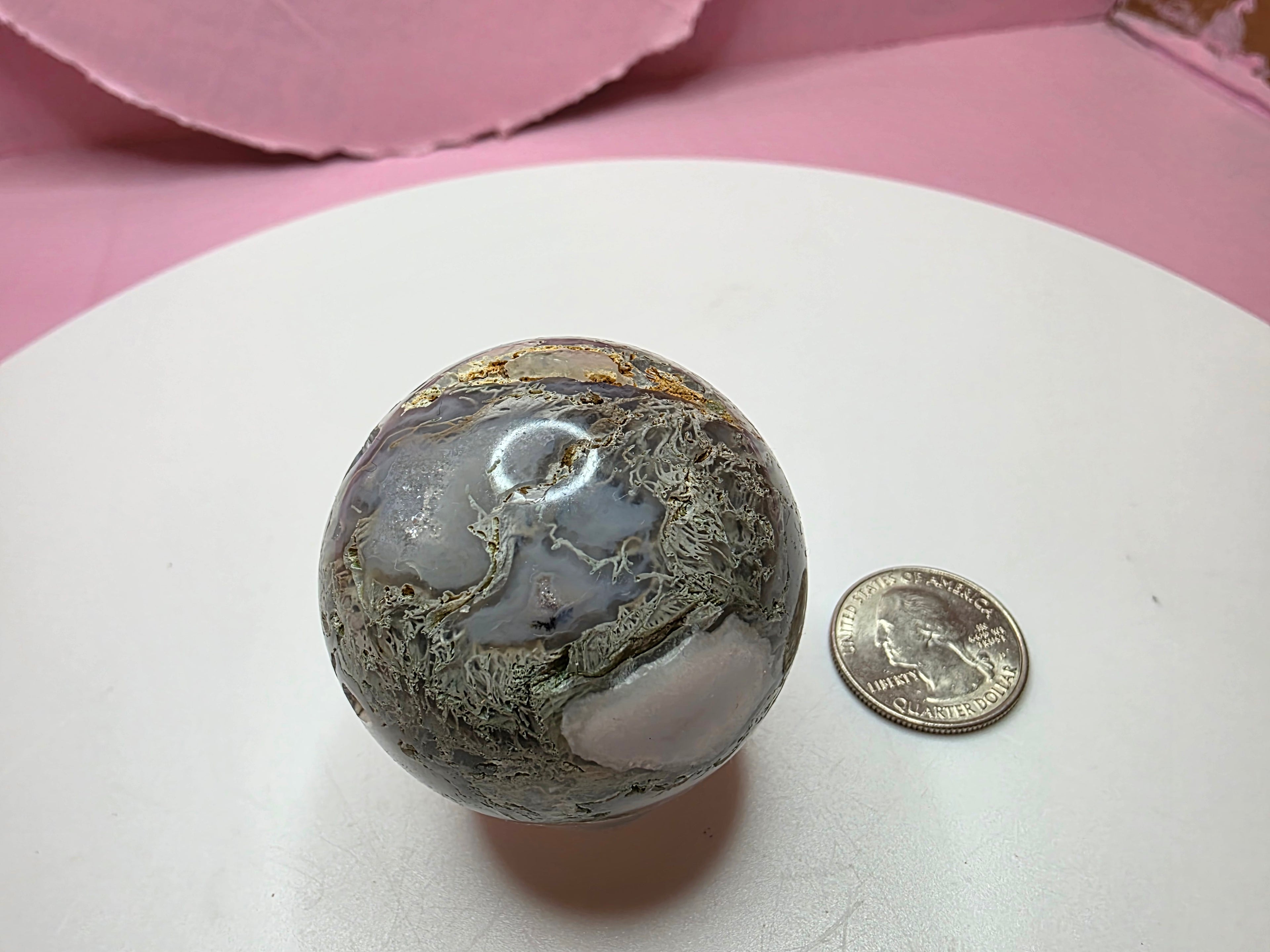 Moss Agate Sphere A