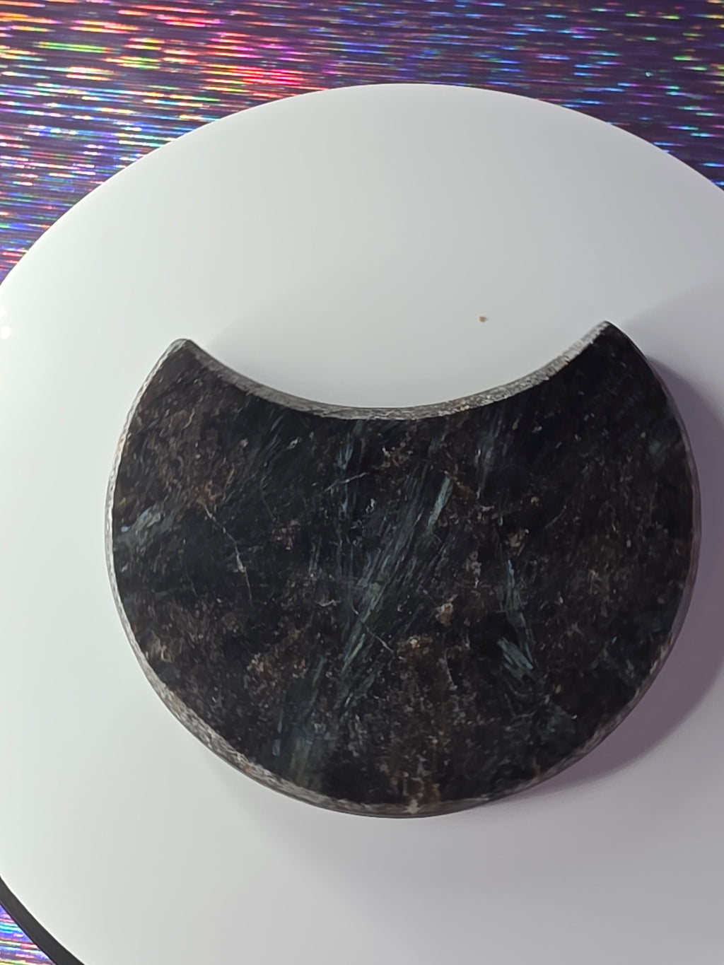 Arfvedsonite with Garnet Moon A