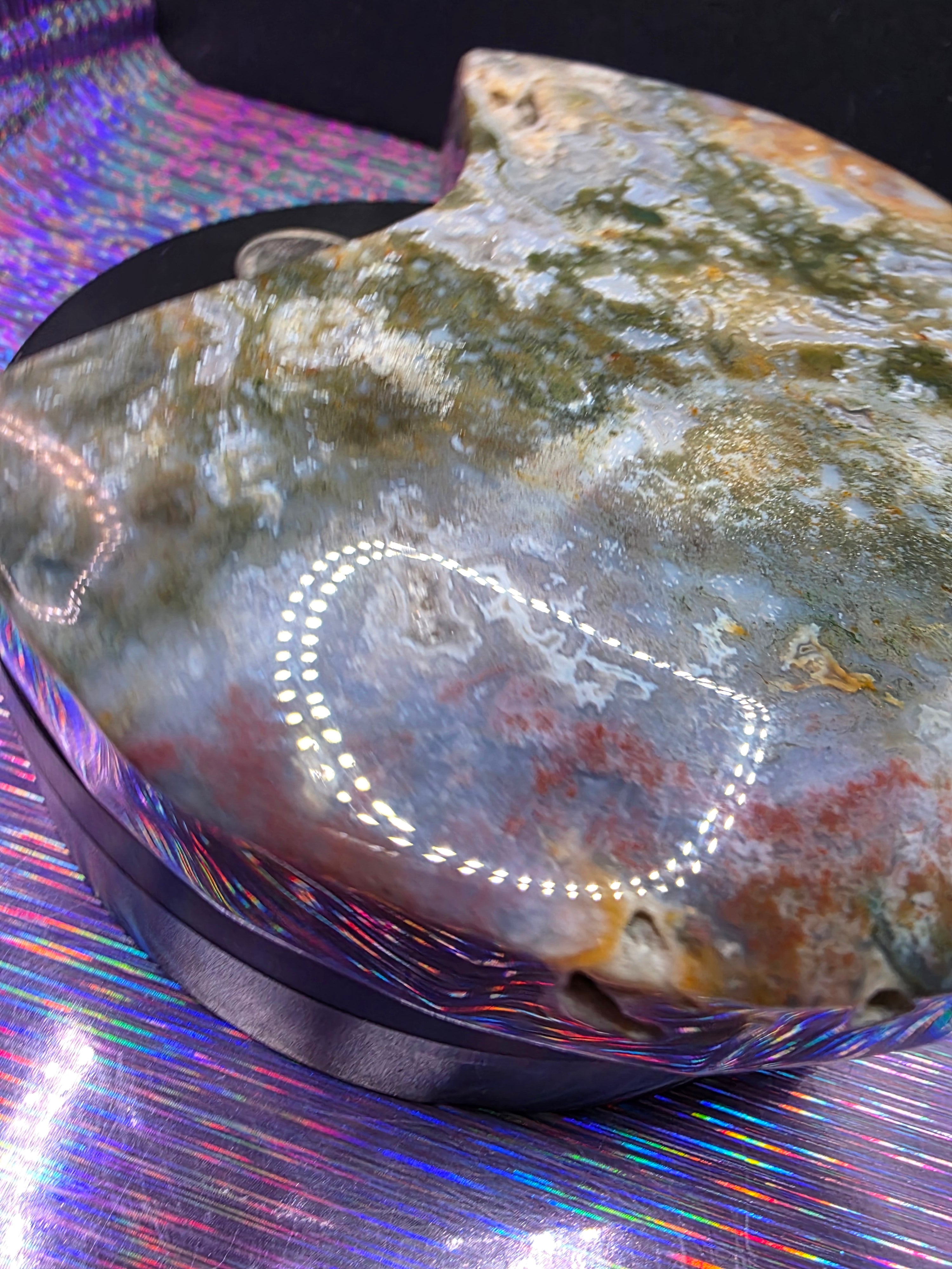 Moss Agate Moon F
