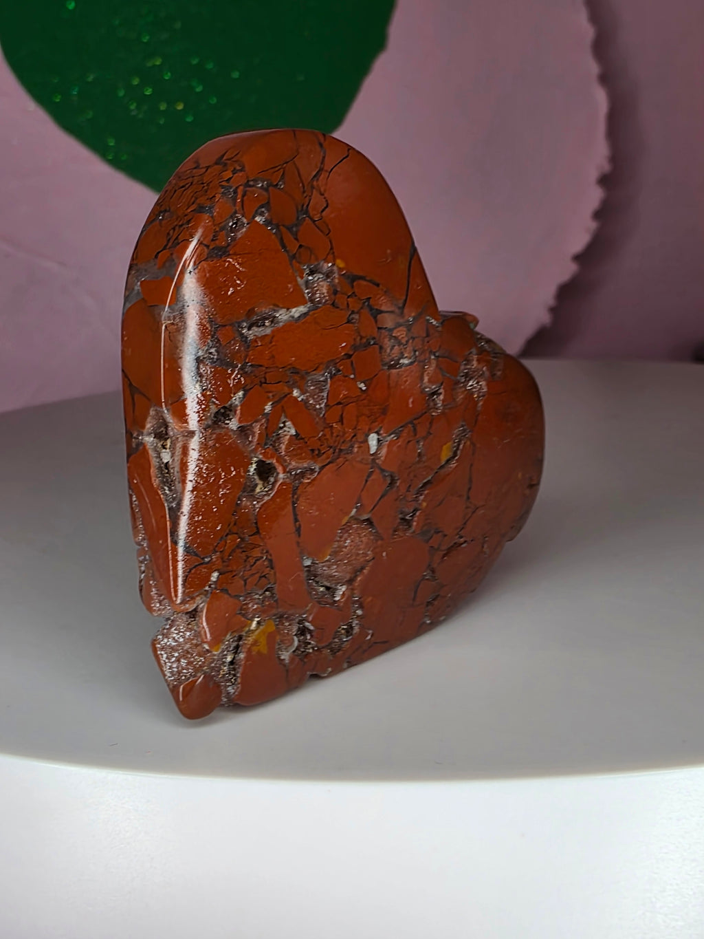 Red Brecciated Jasper Heart A