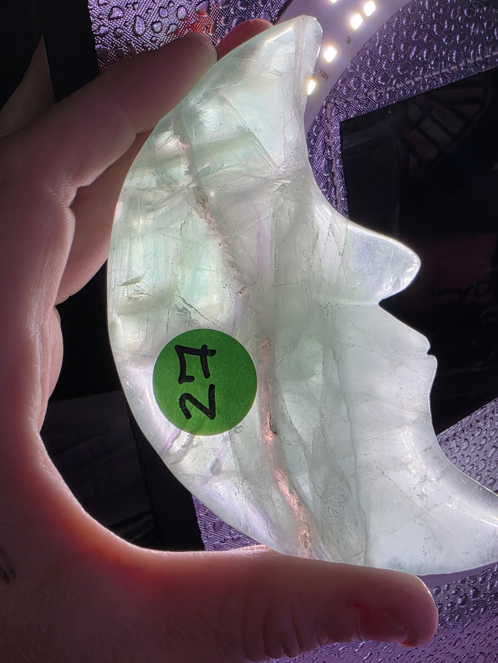Fluorite Moon Face
