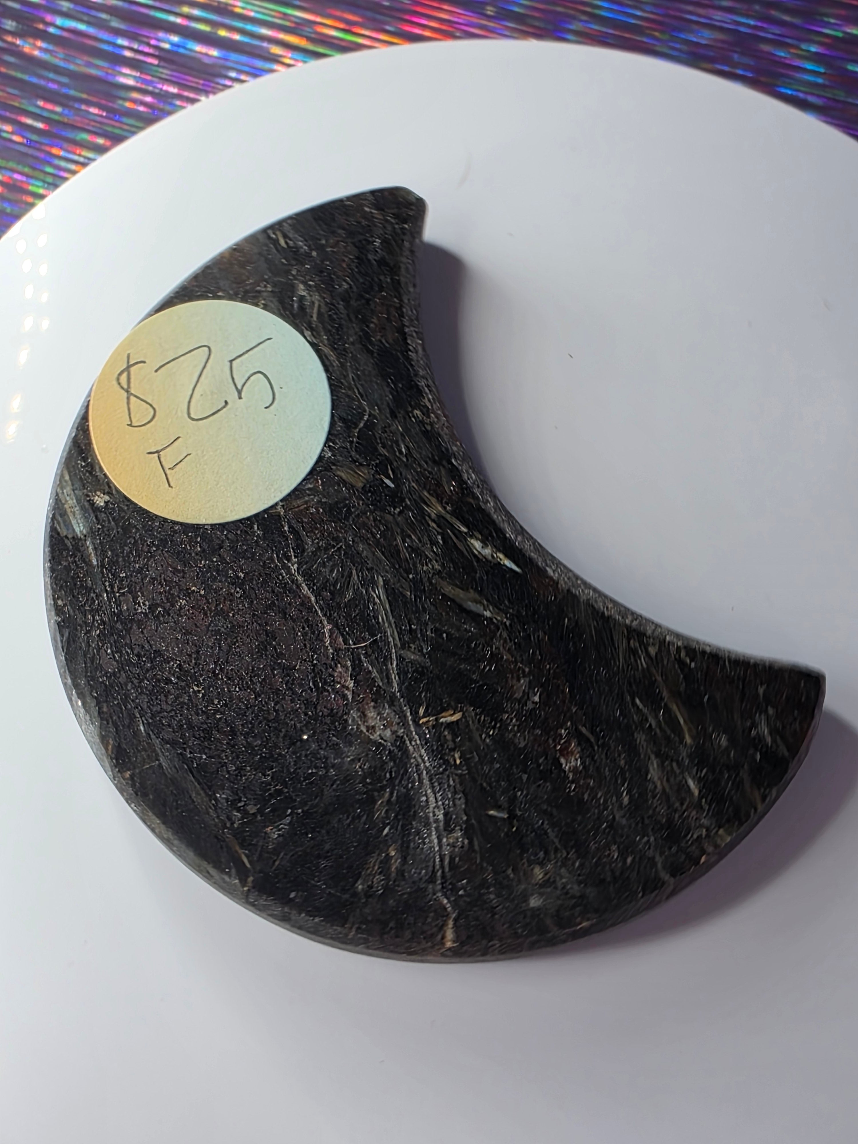 Arfvedsonite with Garnet Moon F