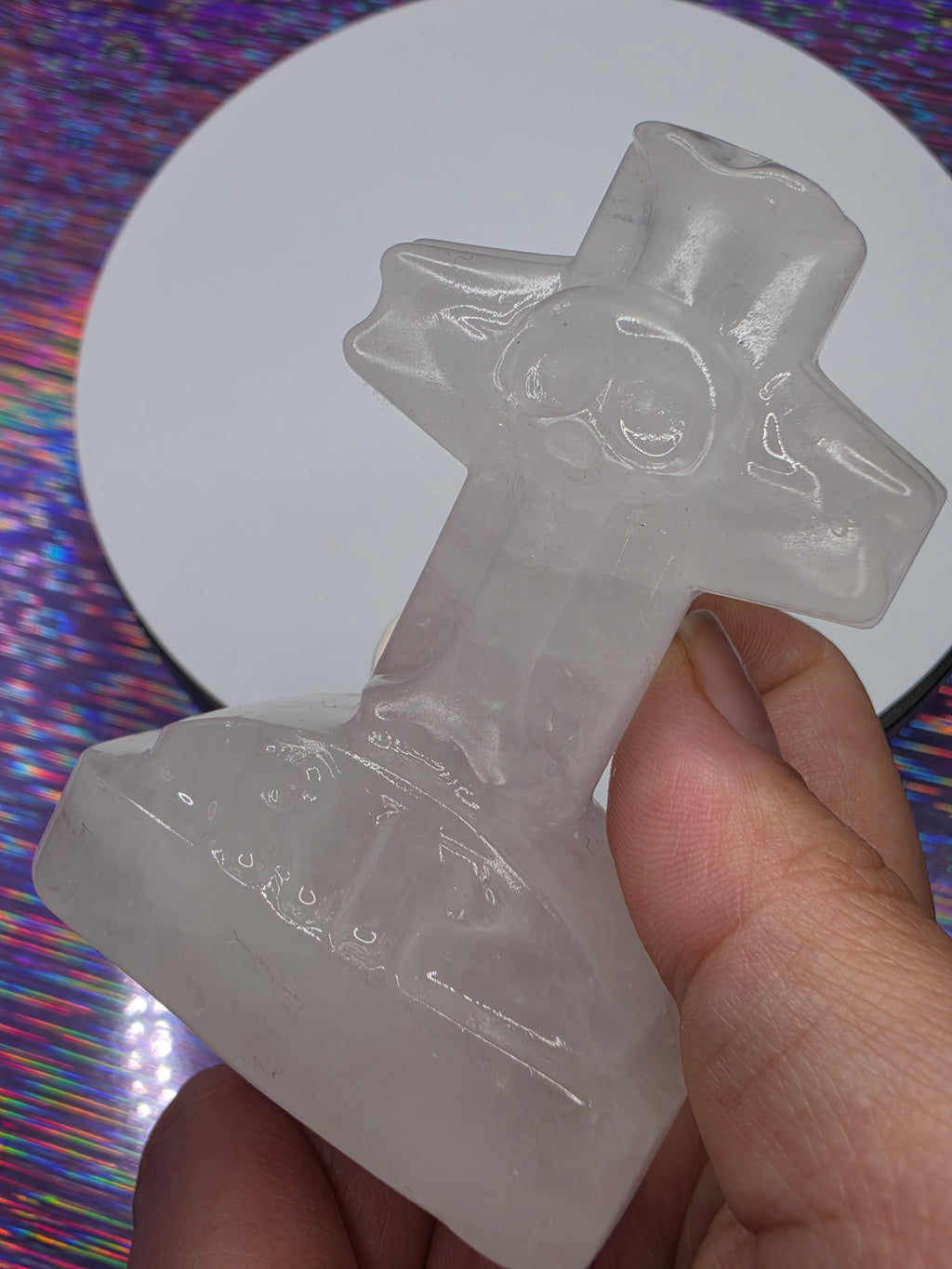 Clear Quartz RIP Headstone B