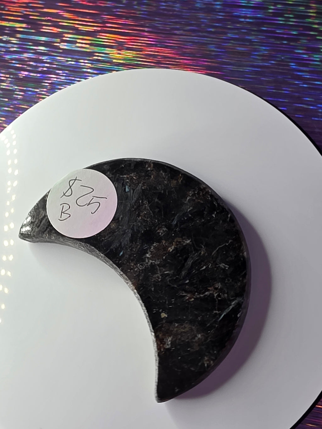 Arfvedsonite with Garnet Moon B