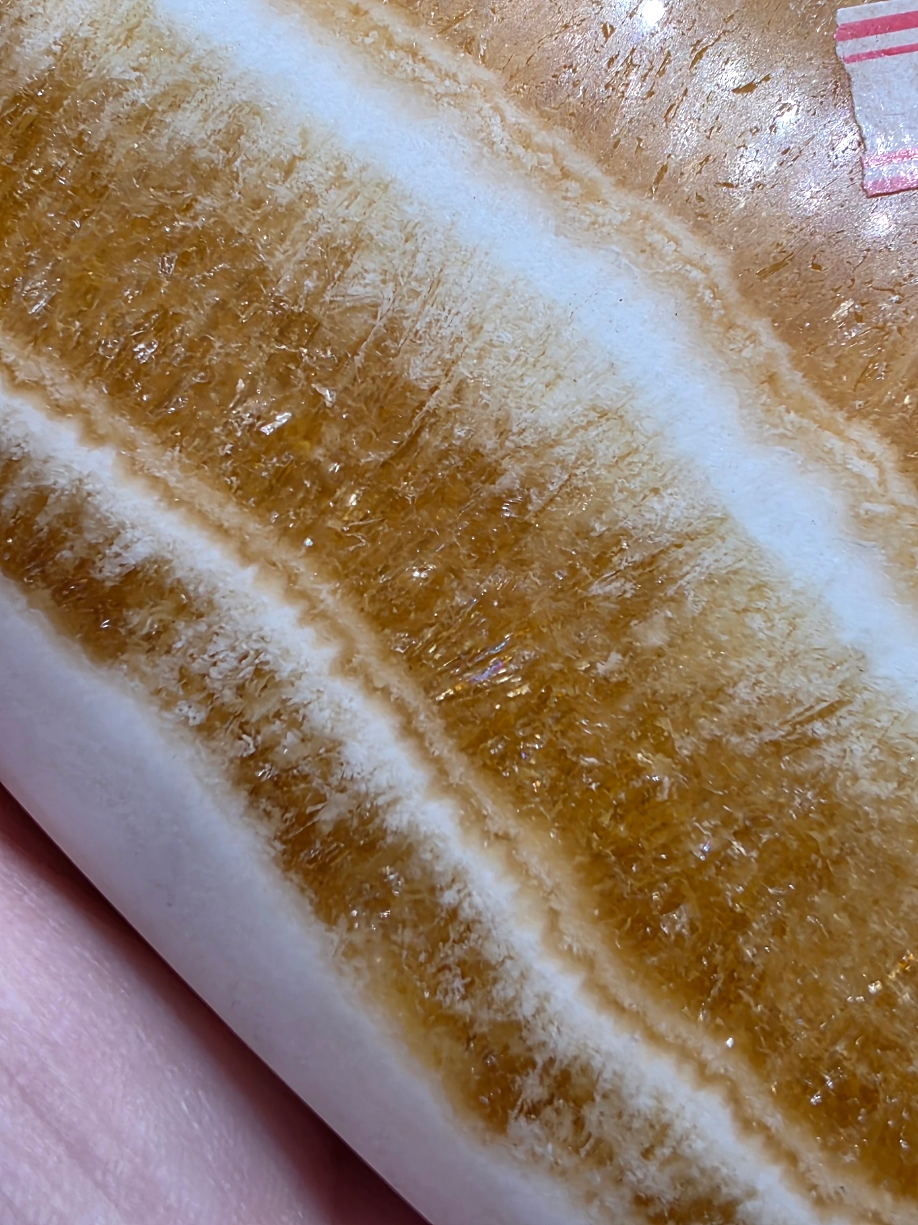 Orange Calcite Heart A