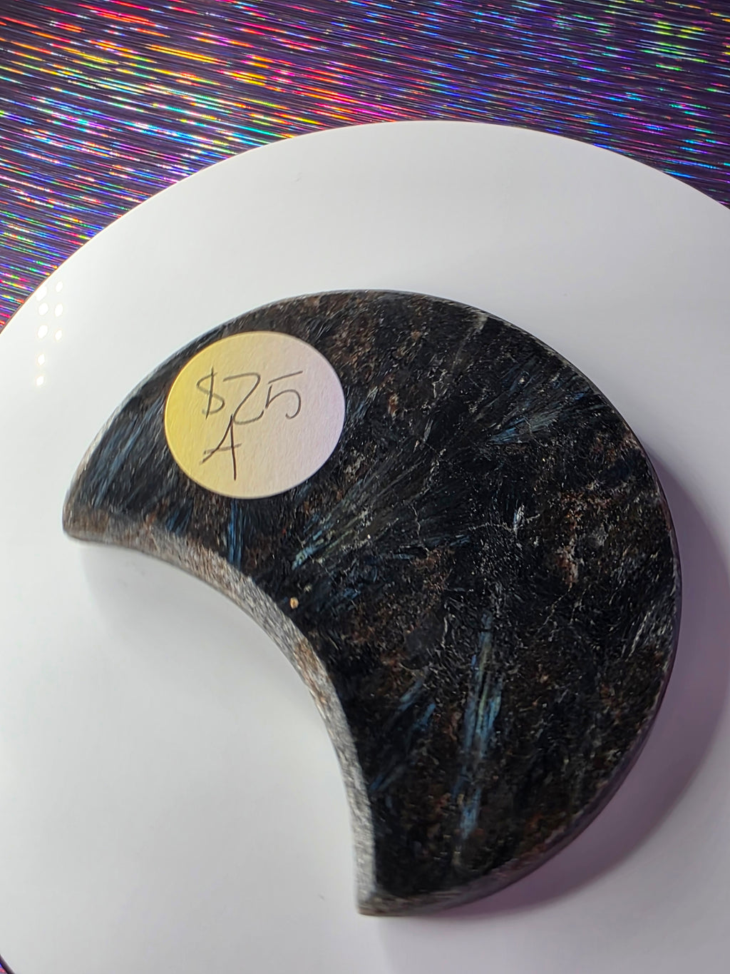 Arfvedsonite with Garnet Moon A