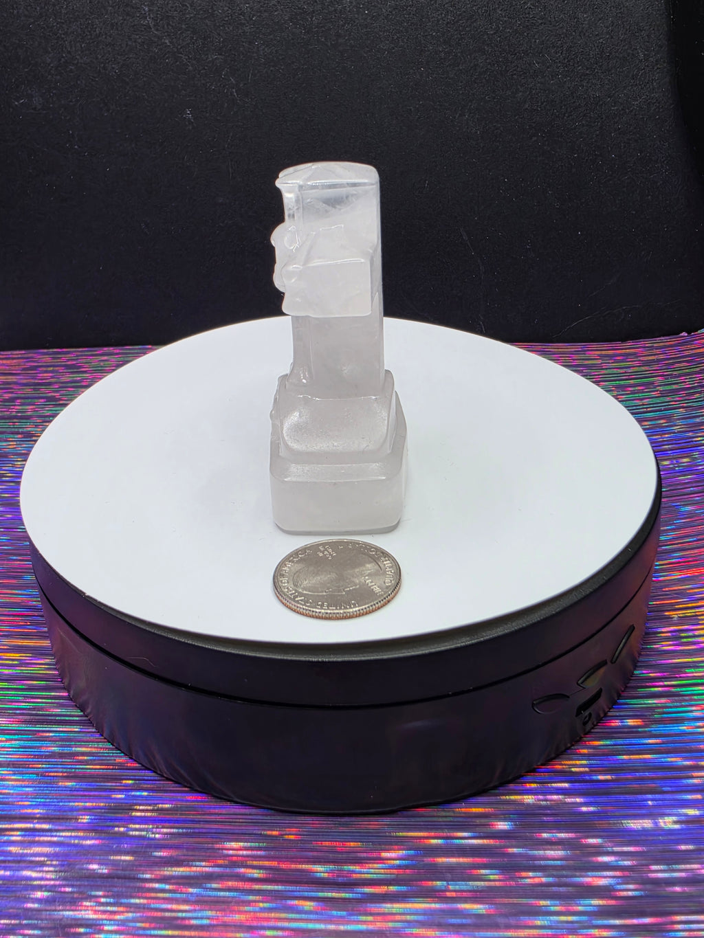 Clear Quartz RIP Headstone B