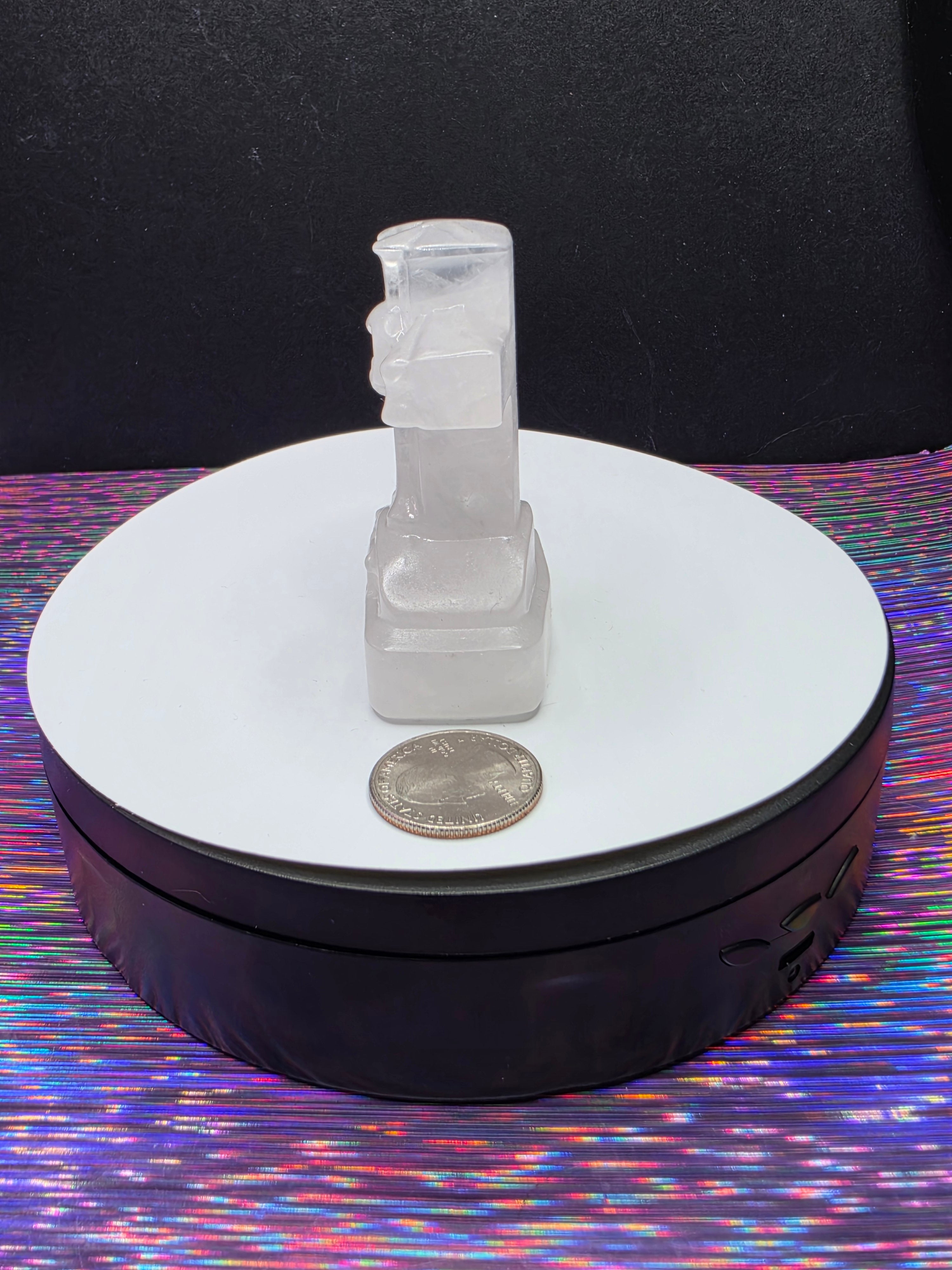 Clear Quartz RIP Headstone B