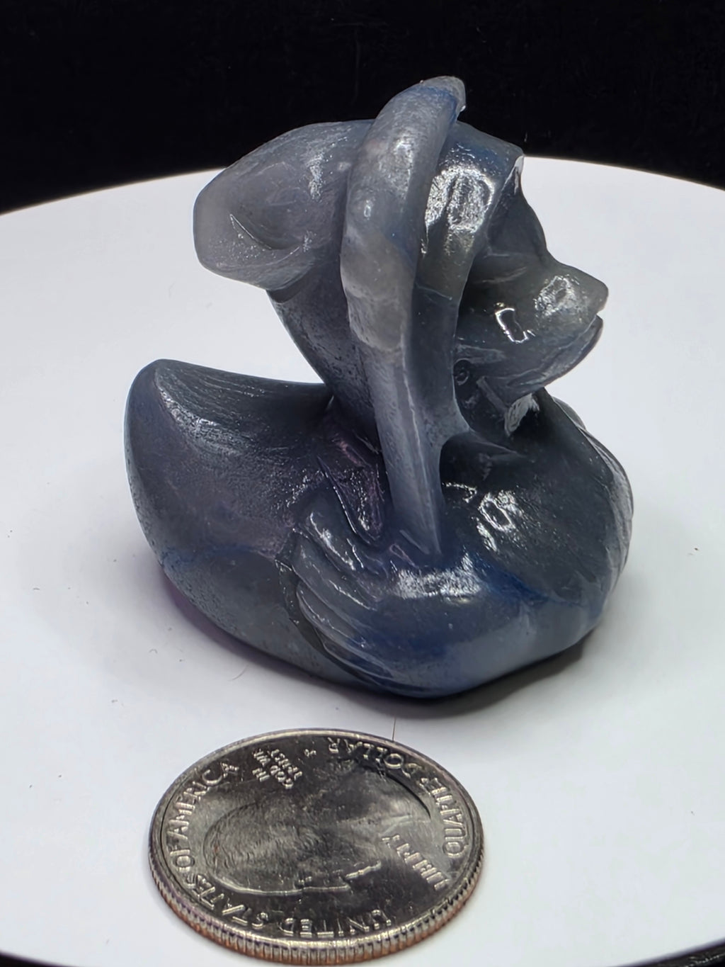 Blue Aventurine Grim Reaper Duck A