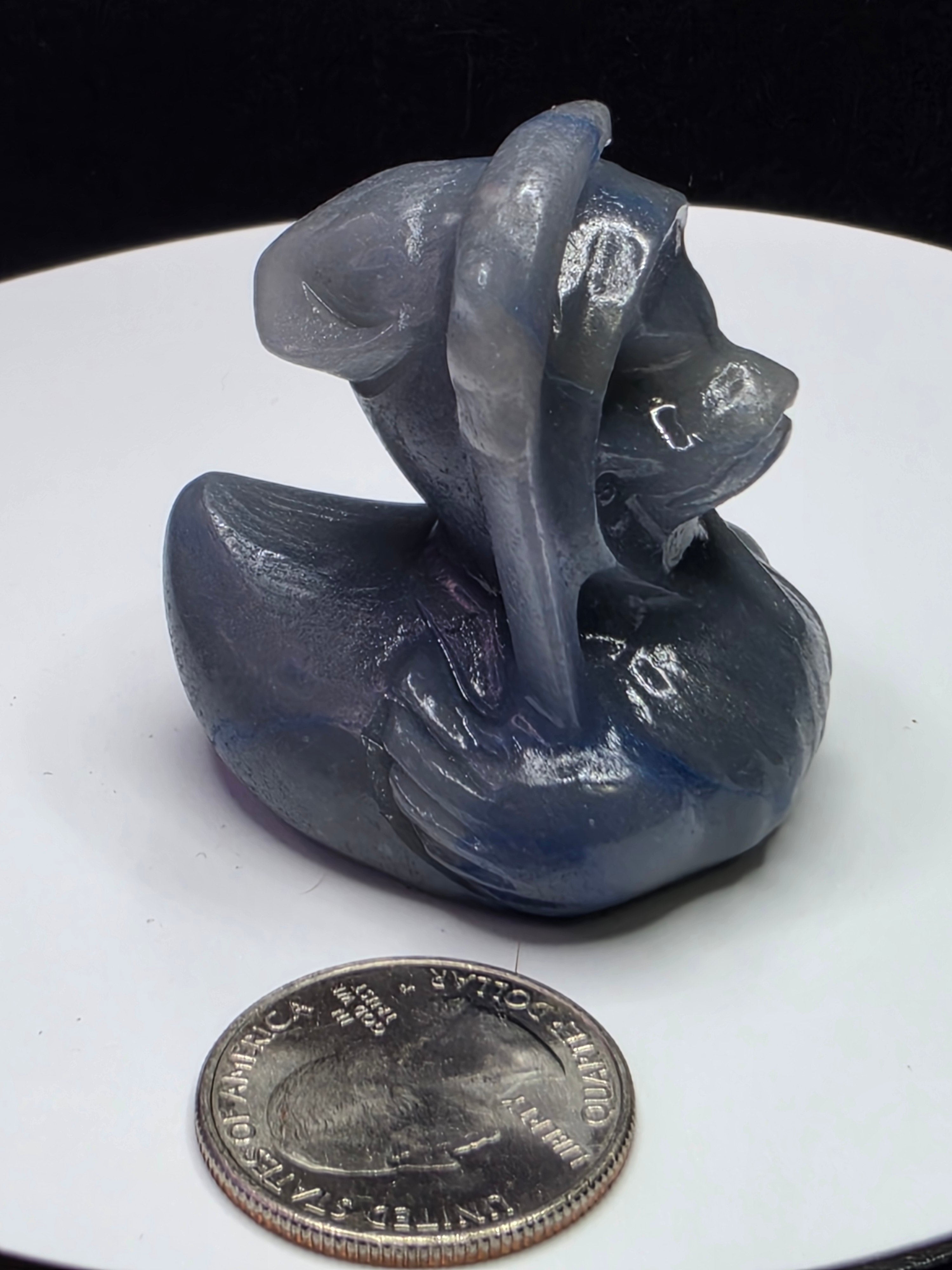 Blue Aventurine Grim Reaper Duck A