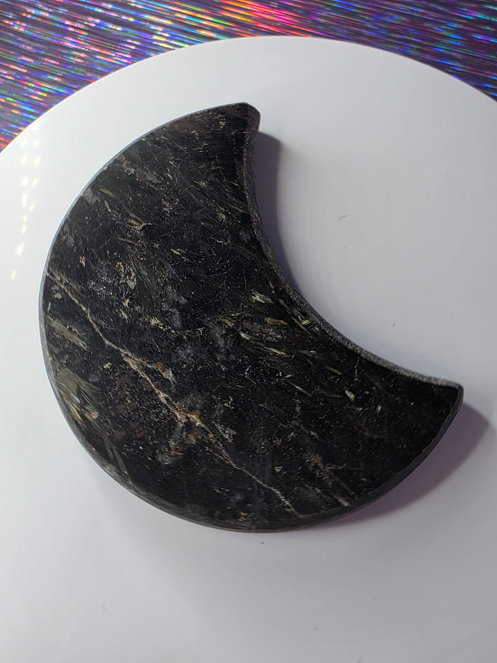 Arfvedsonite with Garnet Moon F