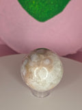 Pink Amethyst and Flower Agate Sphere B