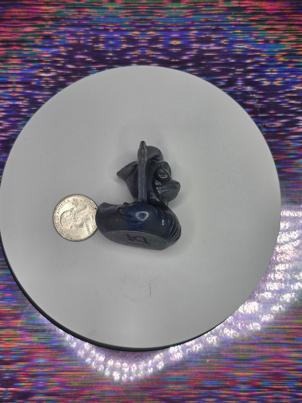 Blue Aventurine Grim Reaper Duck A