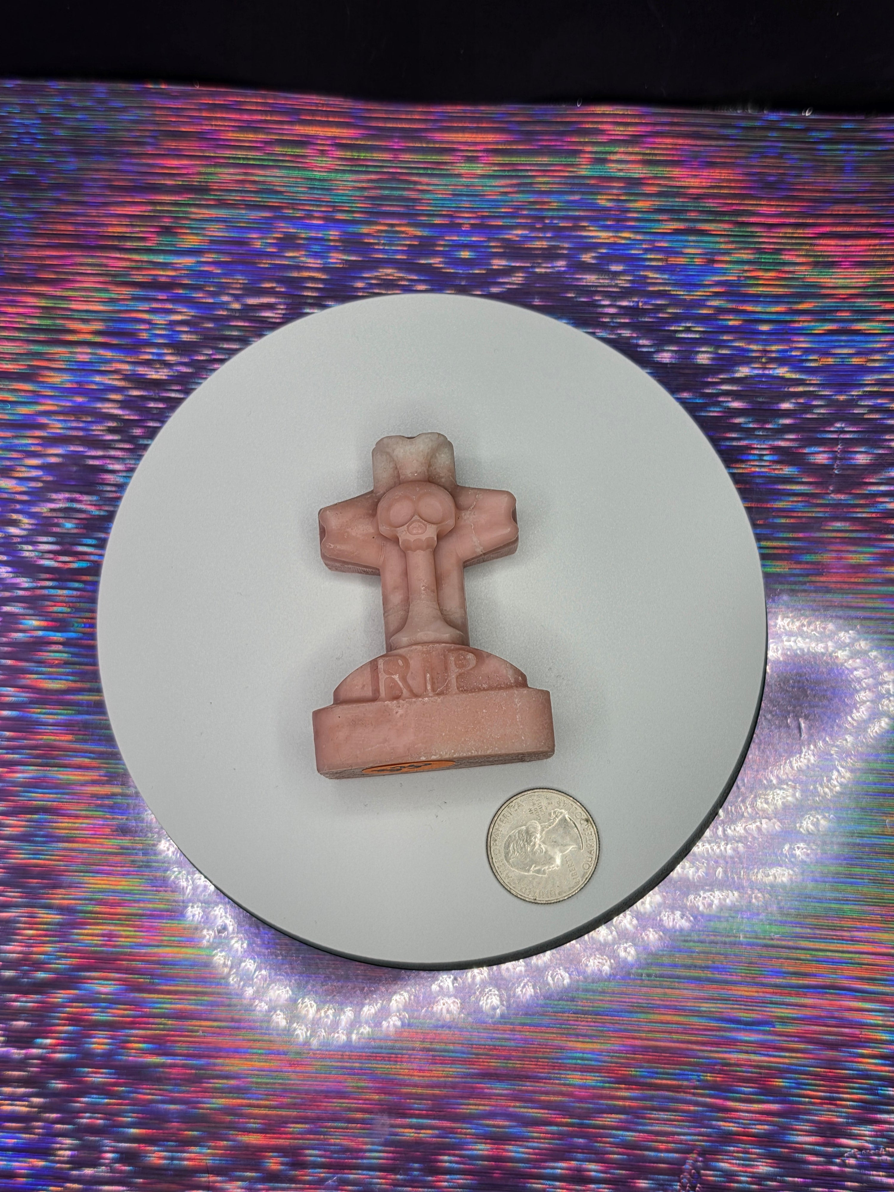 Pink Opal RIP Headstone A
