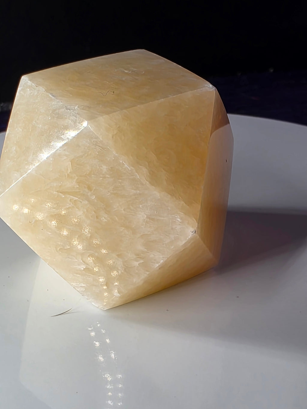 Yellow Calcite Tetradecagon