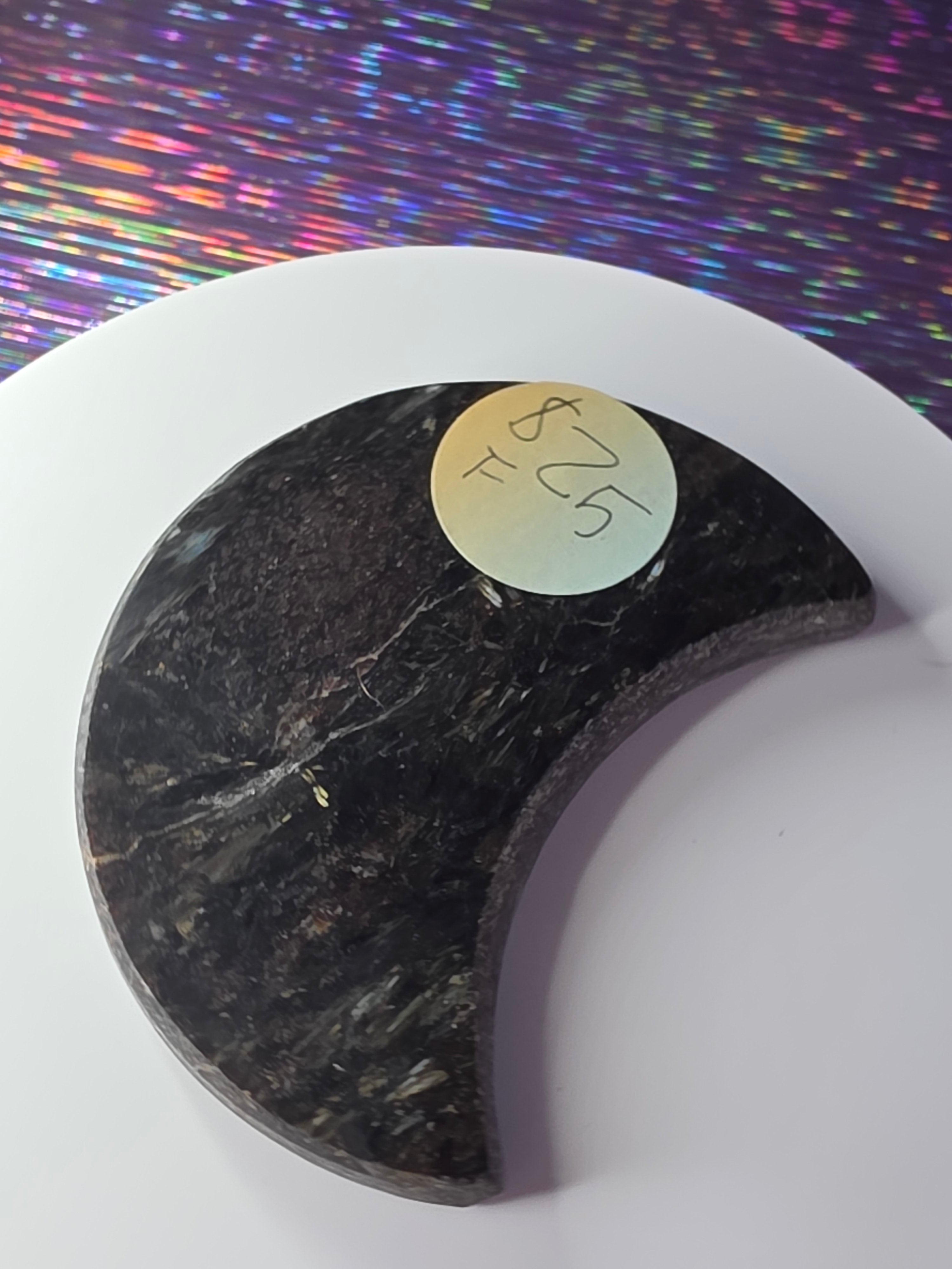 Arfvedsonite with Garnet Moon F
