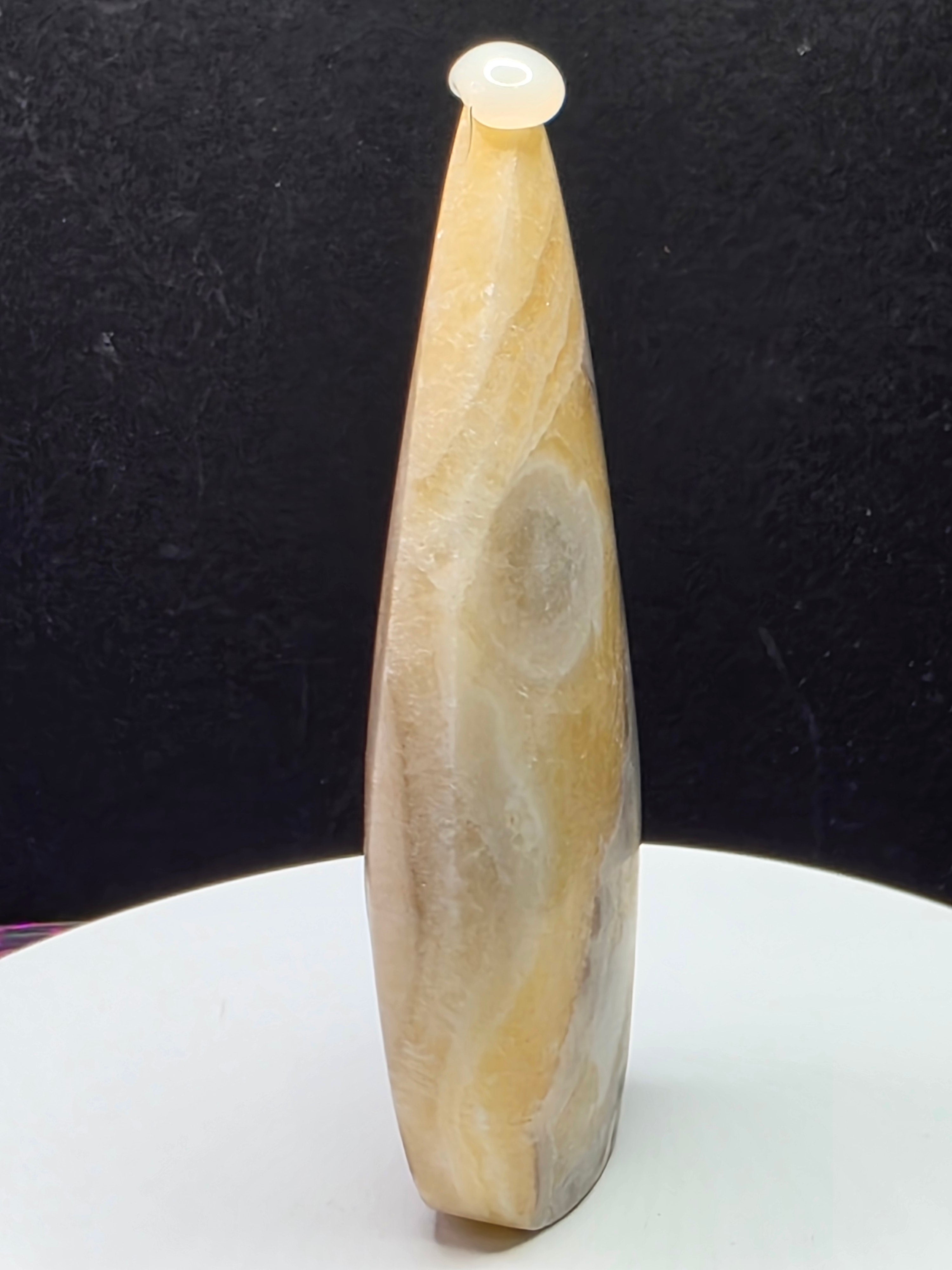 Yellow Calcite Teardrop A