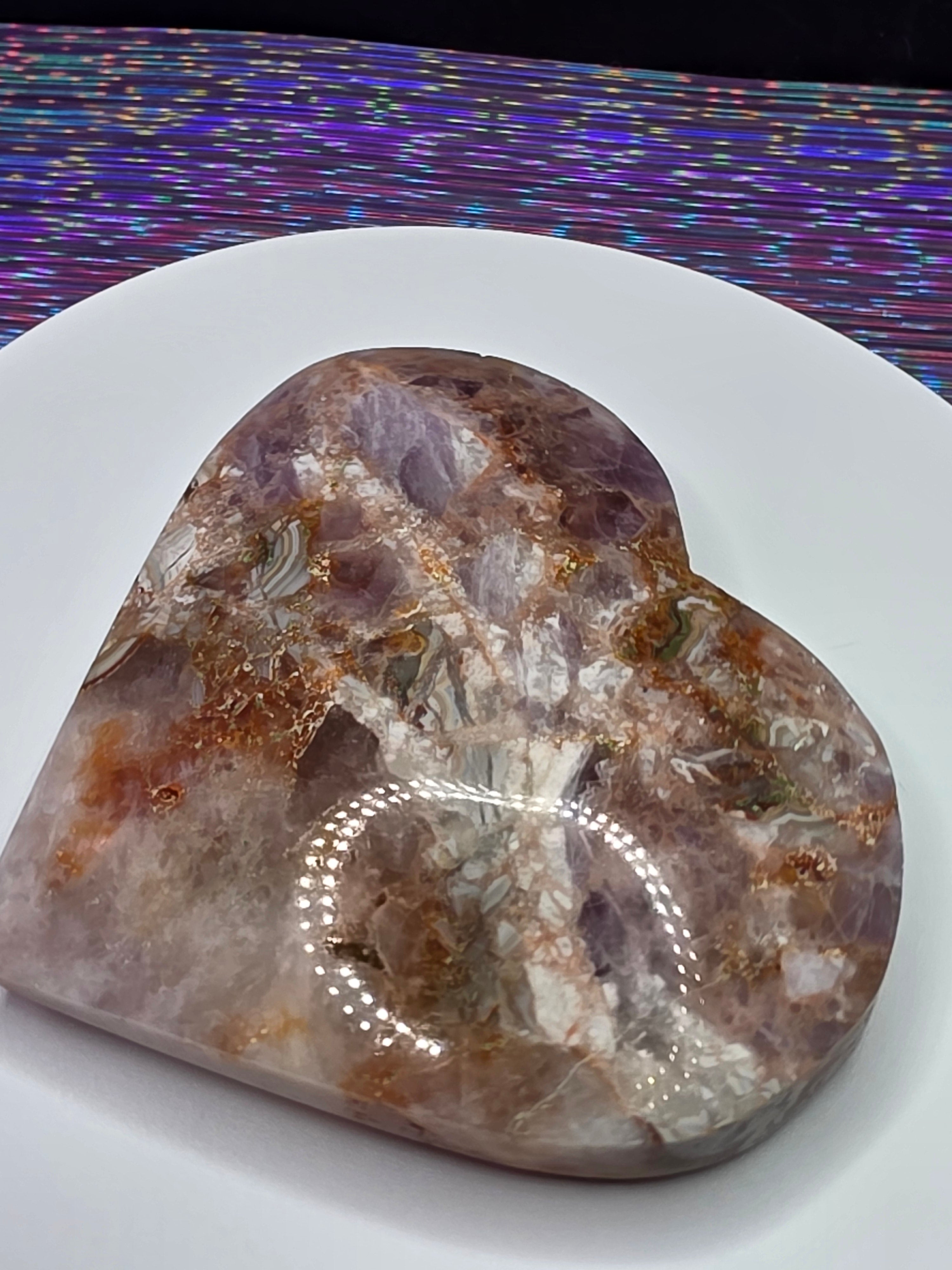 Crazy Lace Amethyst Heart A