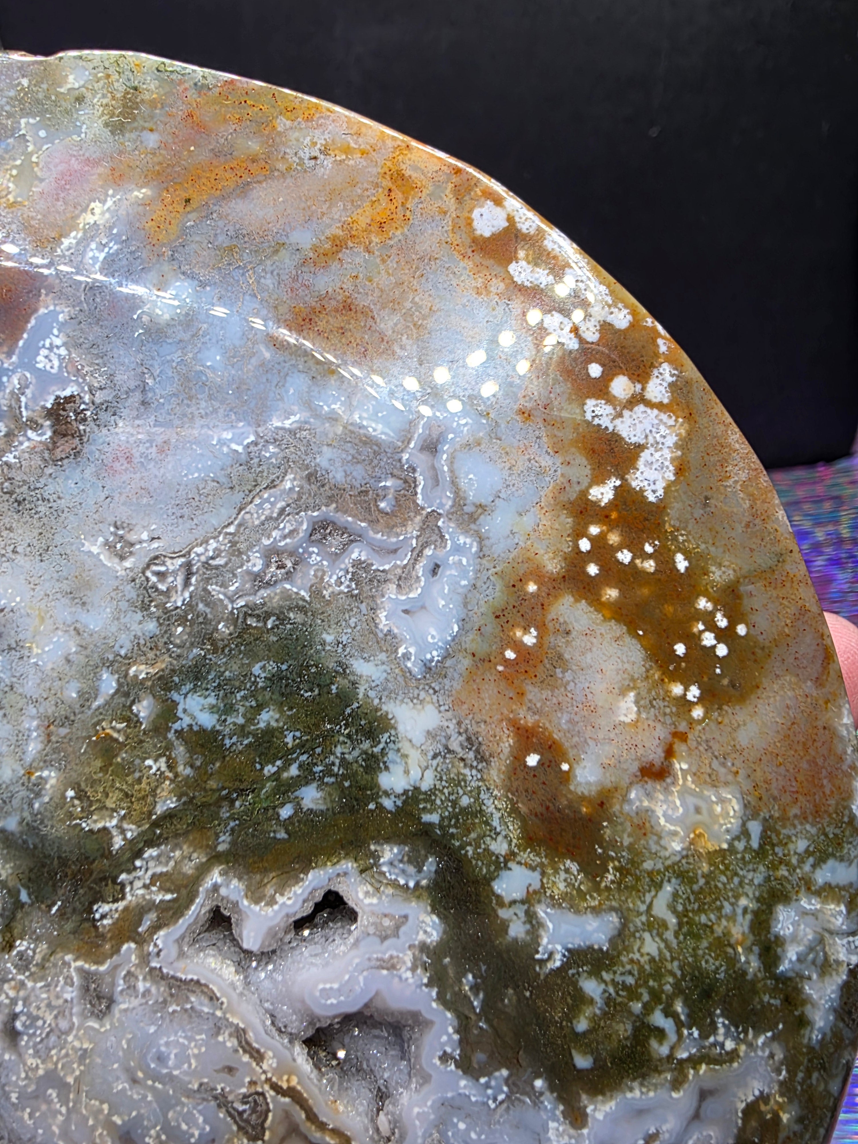 Moss Agate Moon F