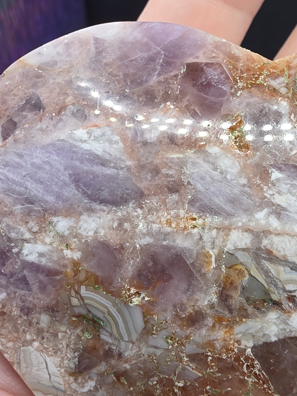 Crazy Lace Amethyst Heart A