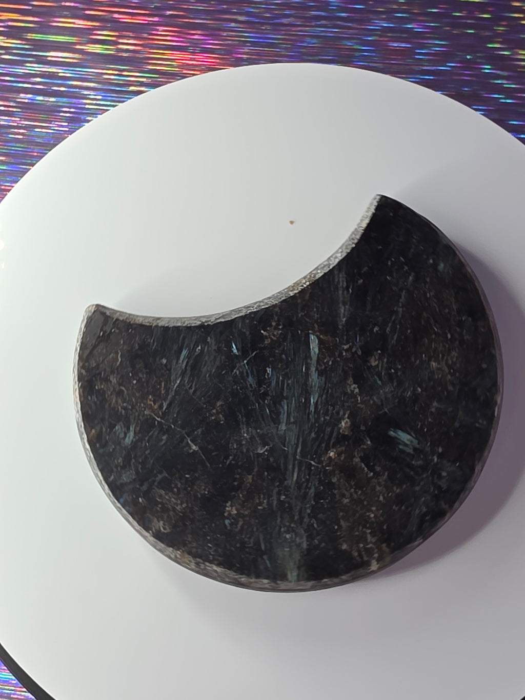 Arfvedsonite with Garnet Moon A