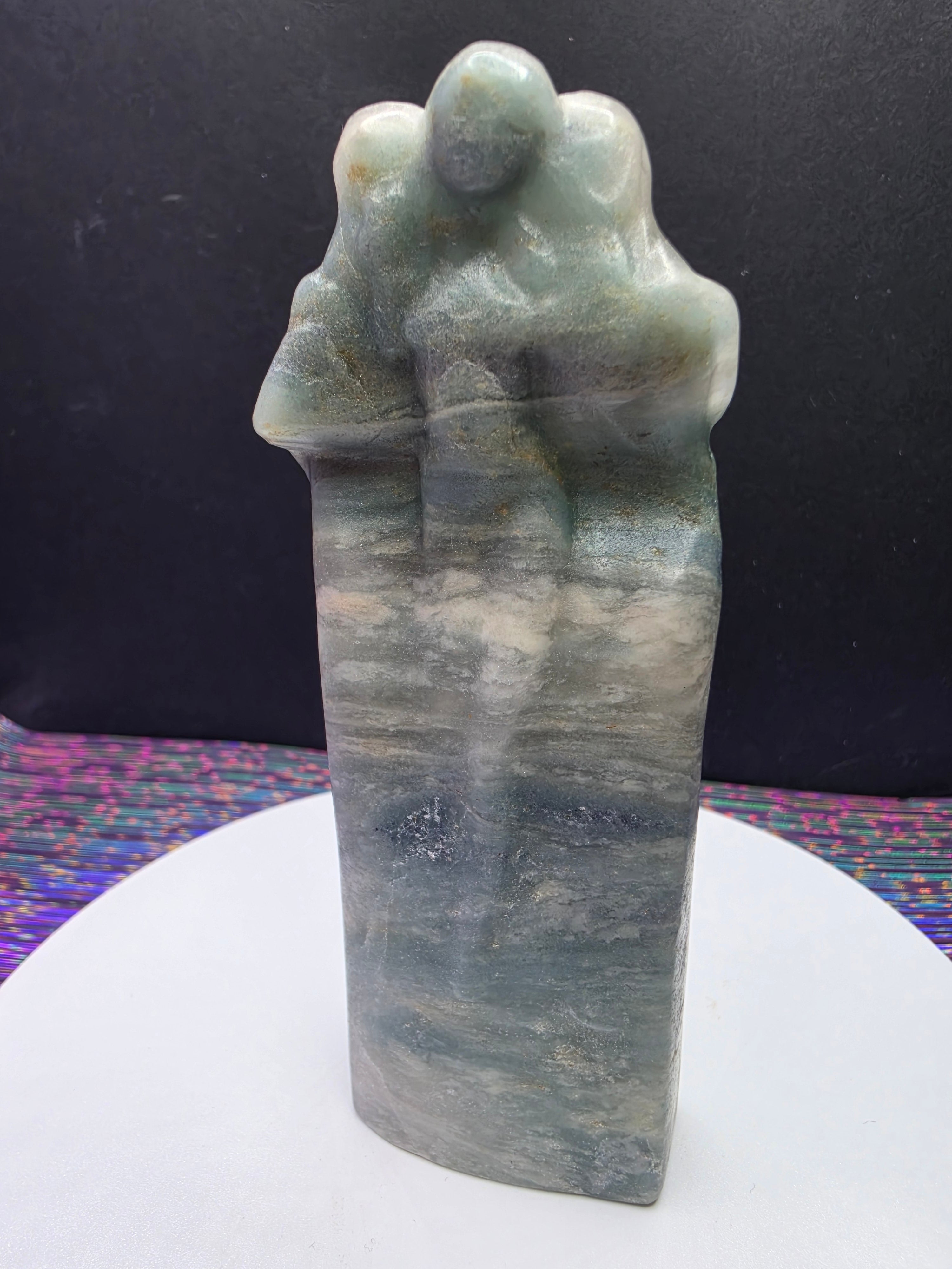 Sky Blue Calcite Maiden Mother and Crone