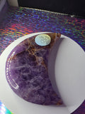 Amethyst with Hematite Inclusions Moon B