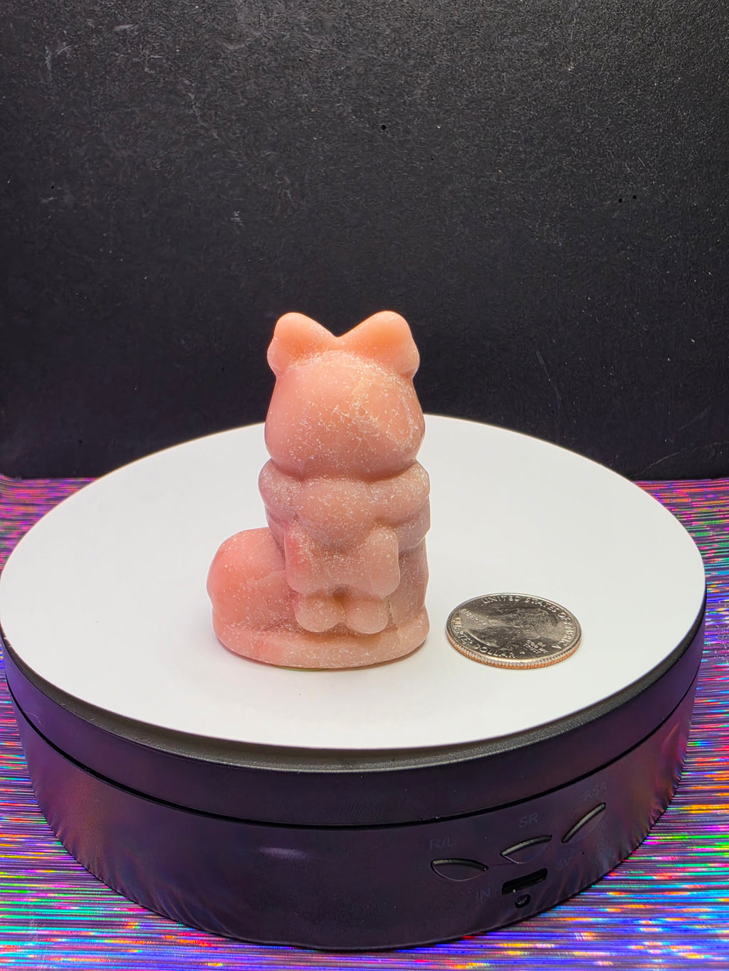 Pink Opal Reindeer in Stocking B