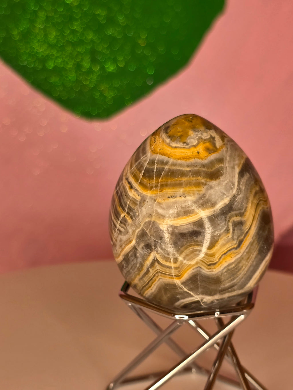 Yellow Banded Onyx Egg B