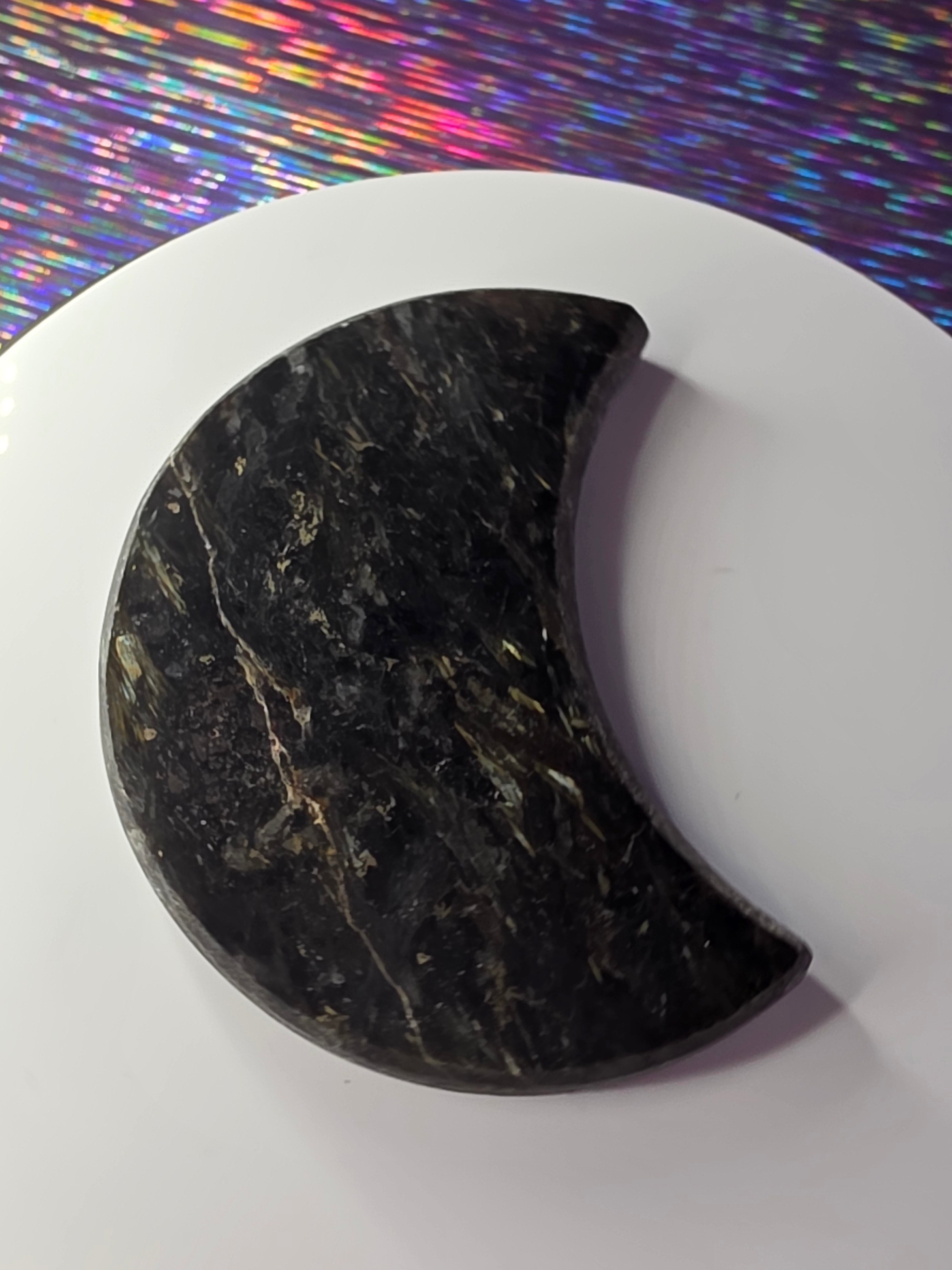 Arfvedsonite with Garnet Moon F