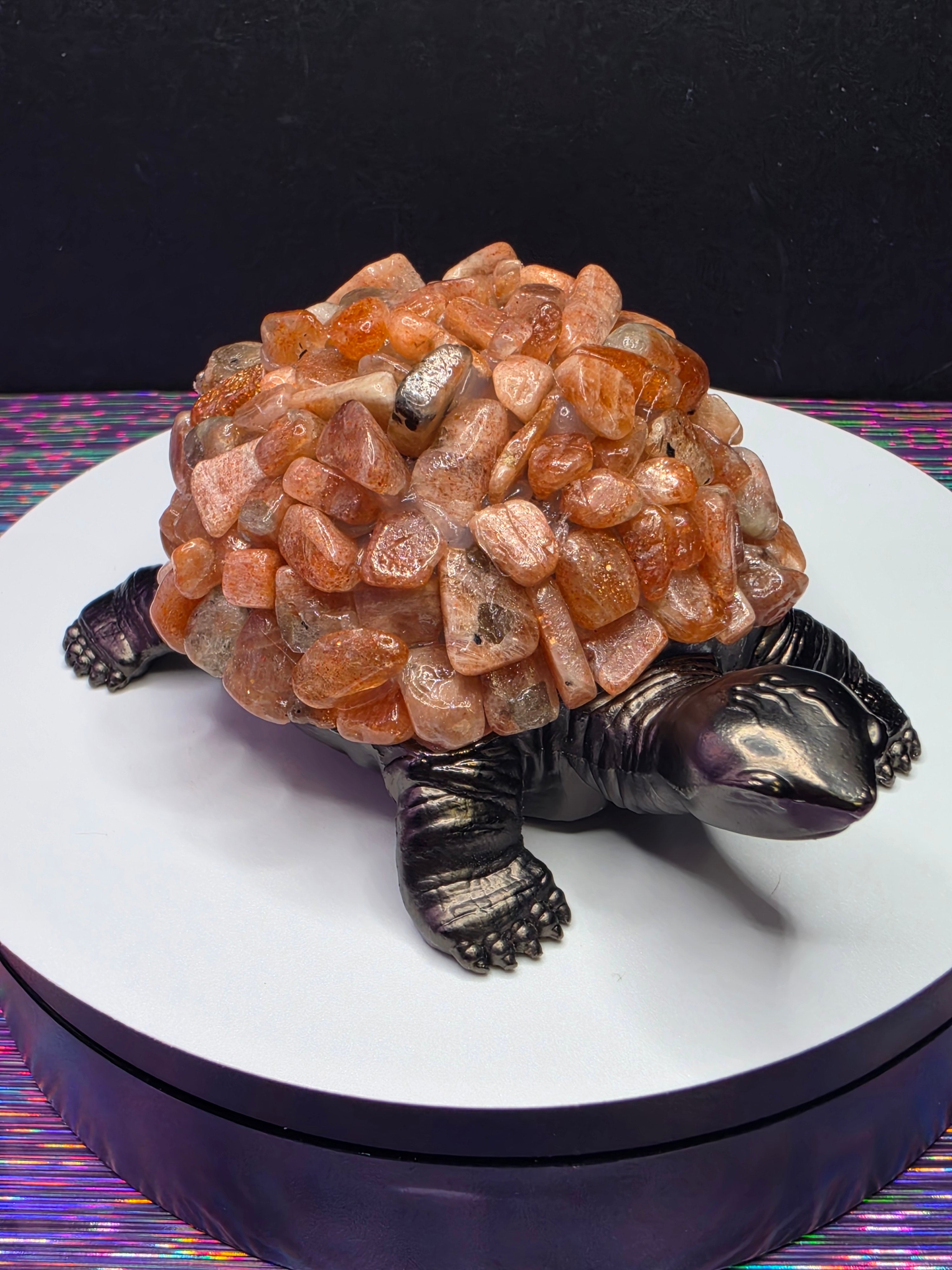 Turtle with Sunstone Chips B