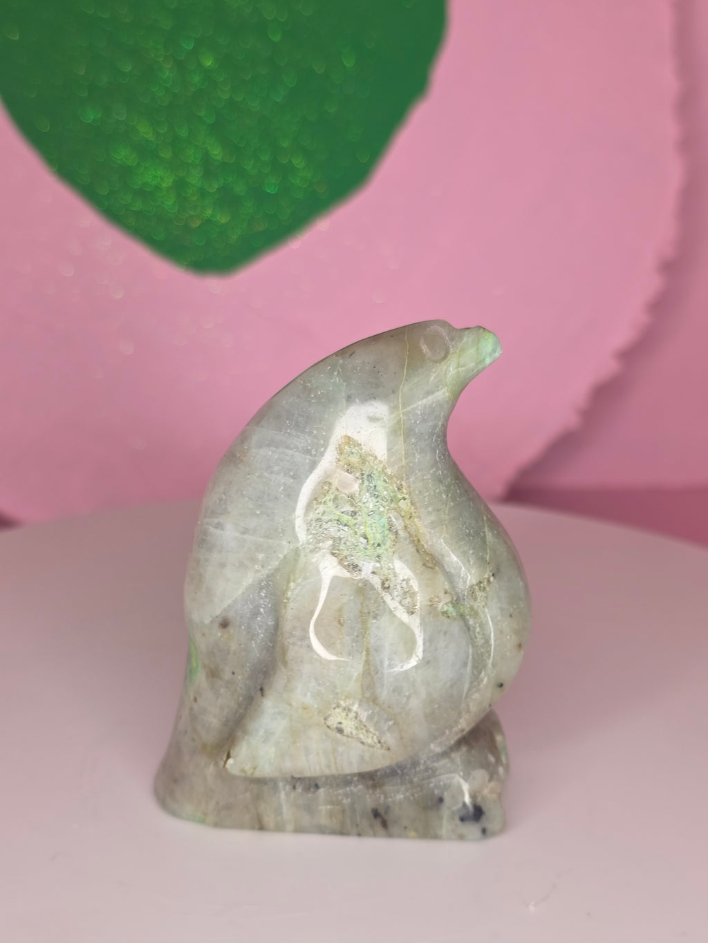 Garnierite Green Moonstone Penguin B
